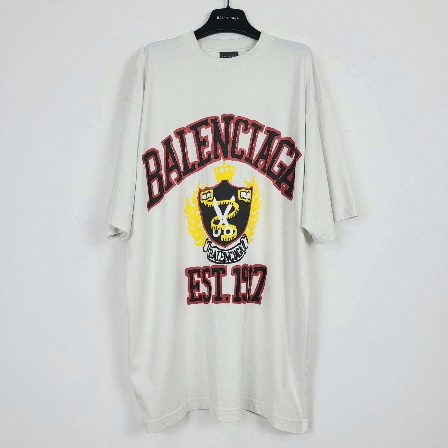 발렌시아가 프린트 코튼 반팔 티셔츠 801 Balenciaga T Shirt