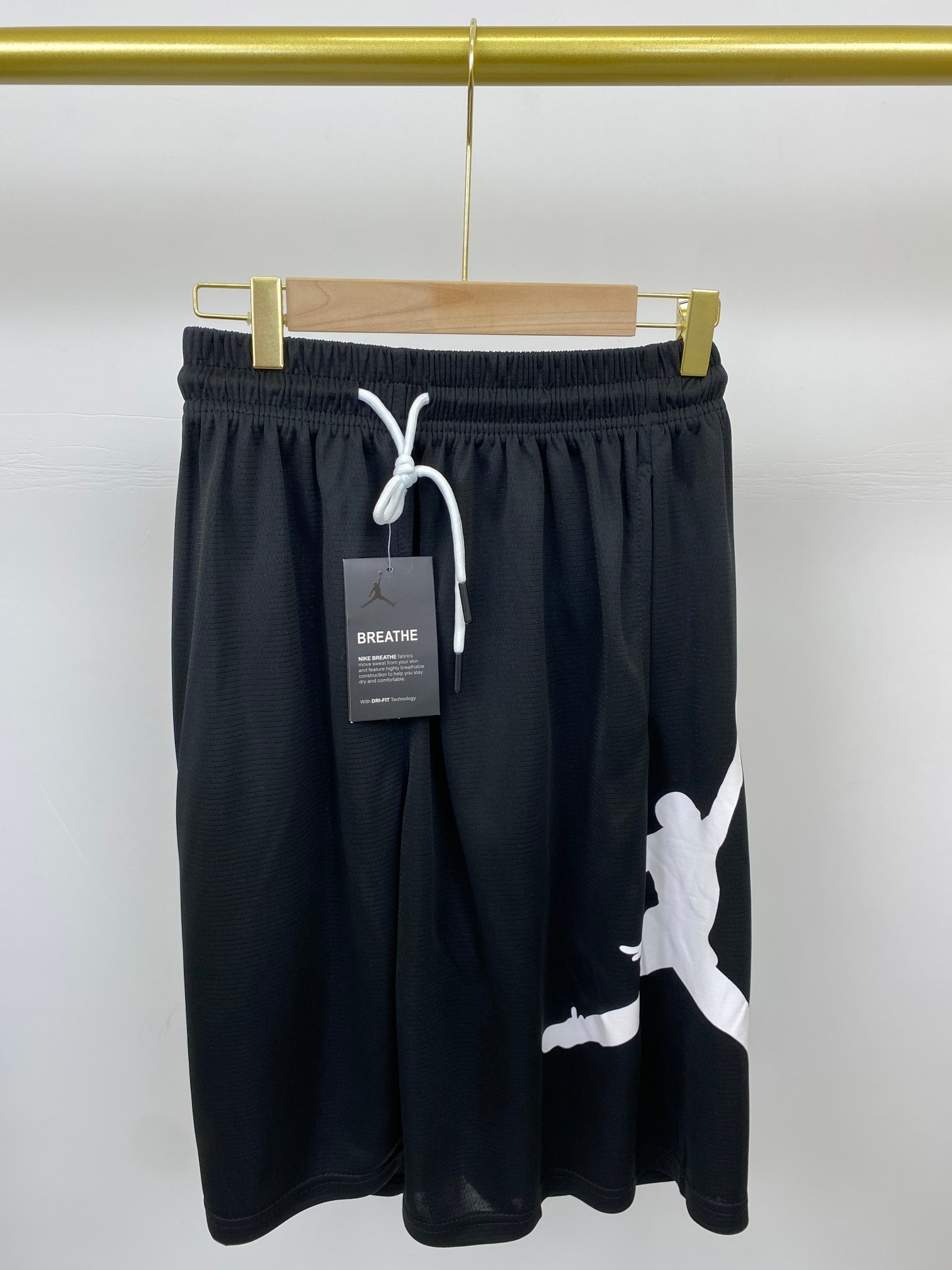 AJShorts Jordan Summer Sports Shorts: Quick-Dry, Logo Print, Unisex, Multiple Sizes - 图片 1