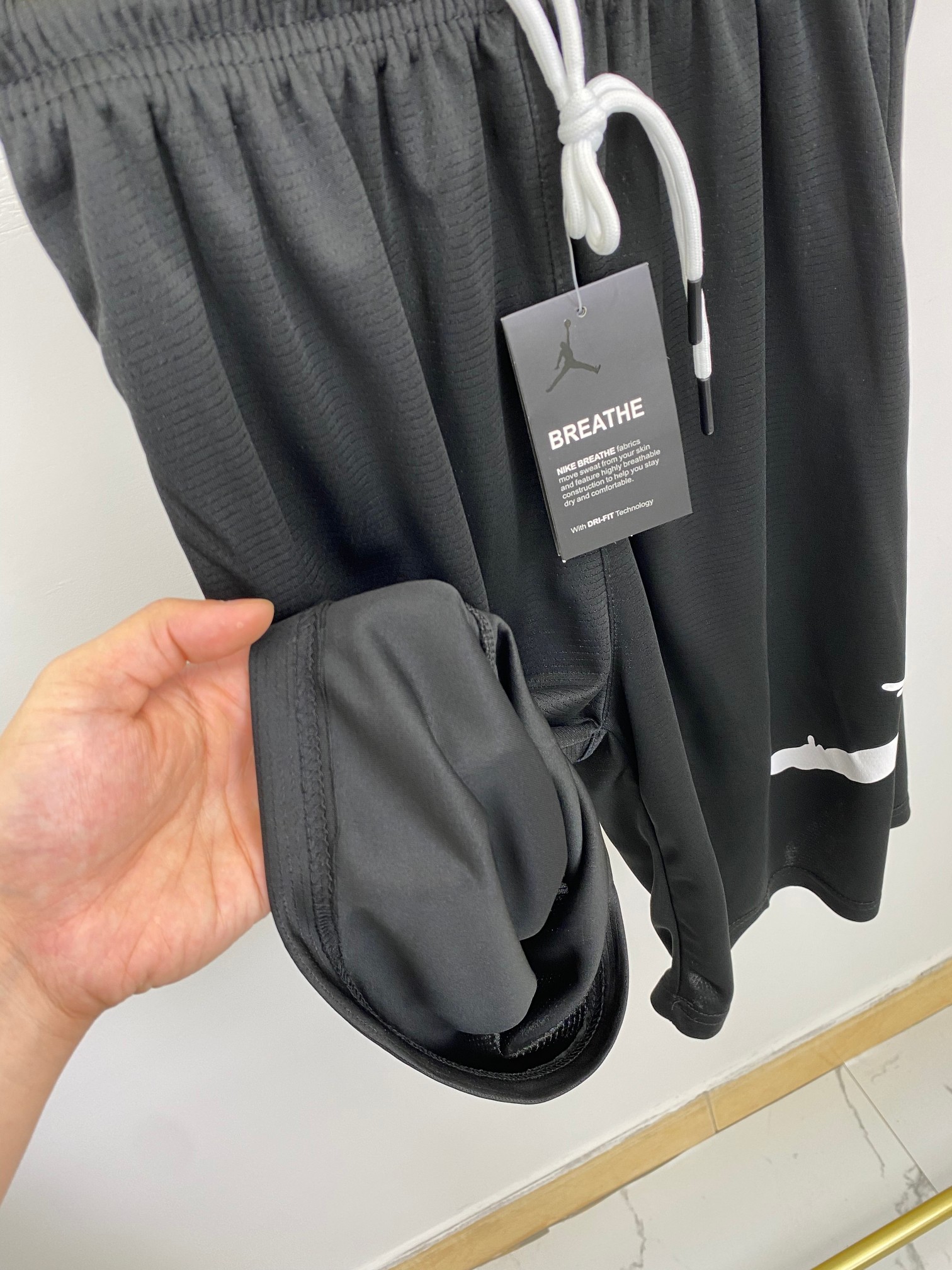 AJShorts Jordan Summer Sports Shorts: Quick-Dry, Logo Print, Unisex, Multiple Sizes - 图片 6