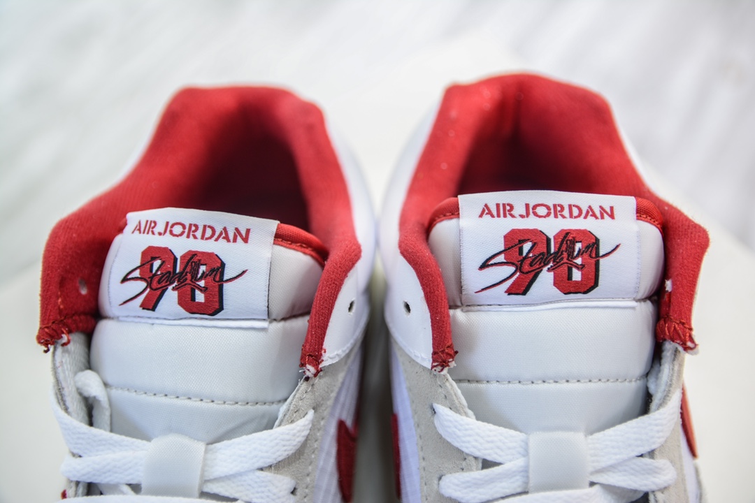 Pure original Air Jordan Stadium 90 white gray red retro wear-resistant low-top casual running shoes DX4397-106