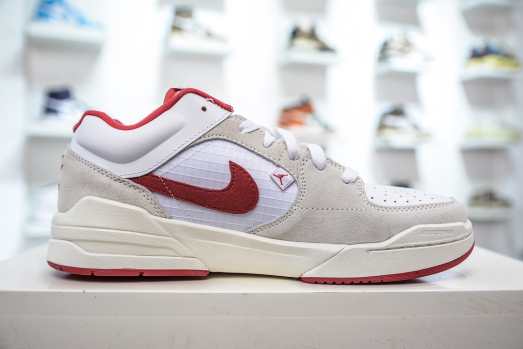 Pure original Air Jordan Stadium 90 white gray red retro wear-resistant low-top casual running shoes DX4397-106