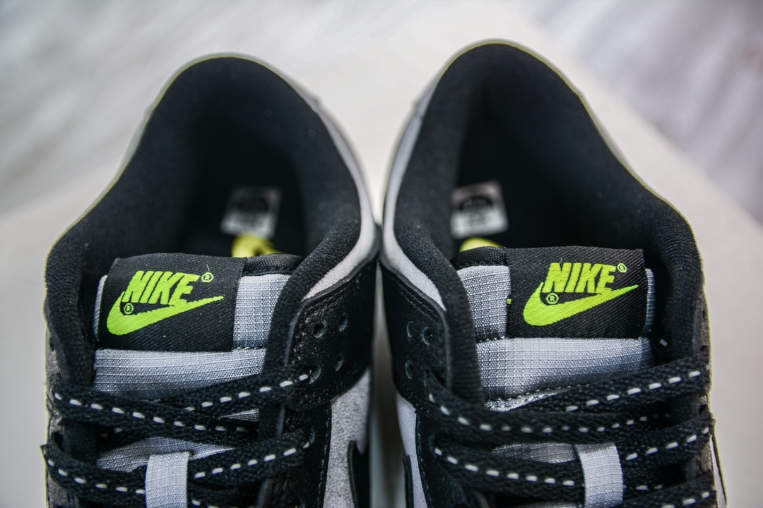 Nike SB Dunk Low ”Black Gray Green Strike ” black gray mini hook FQ2205-001