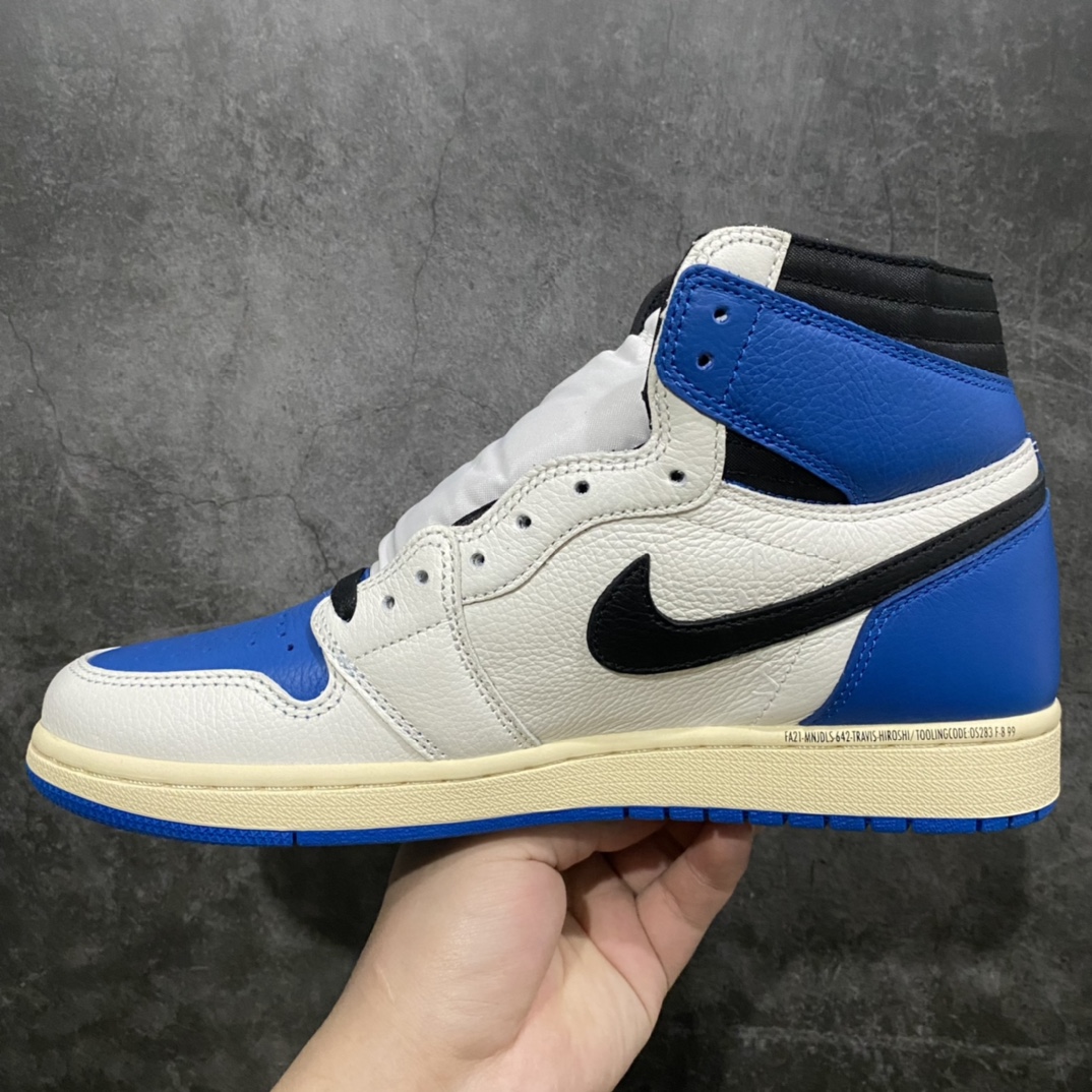 [Old DT version] New restock Travis Scott x Fragment Design × Air Jordan 1 High OG SP three-party joint DH3227-105