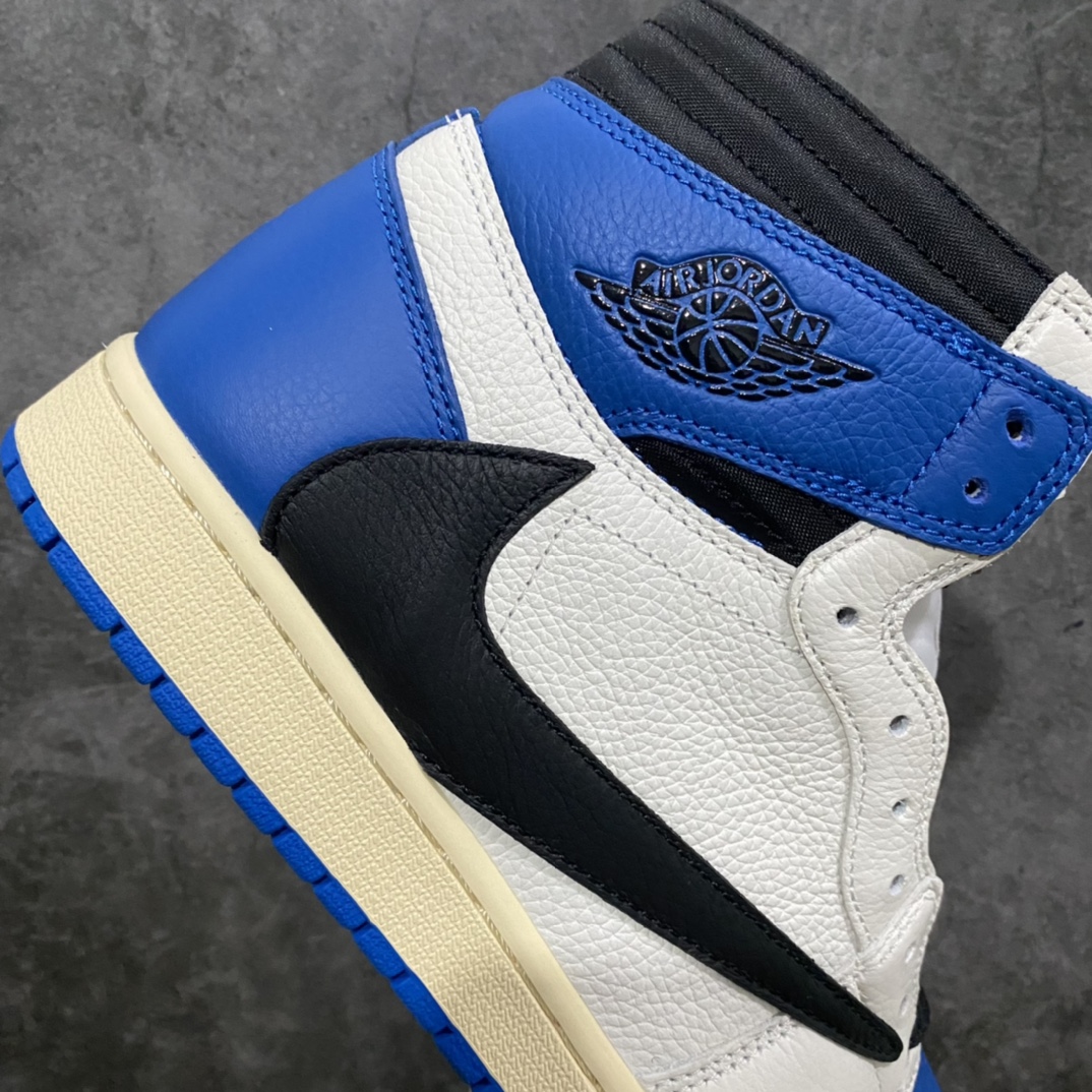 [Old DT version] New restock Travis Scott x Fragment Design × Air Jordan 1 High OG SP three-party joint DH3227-105