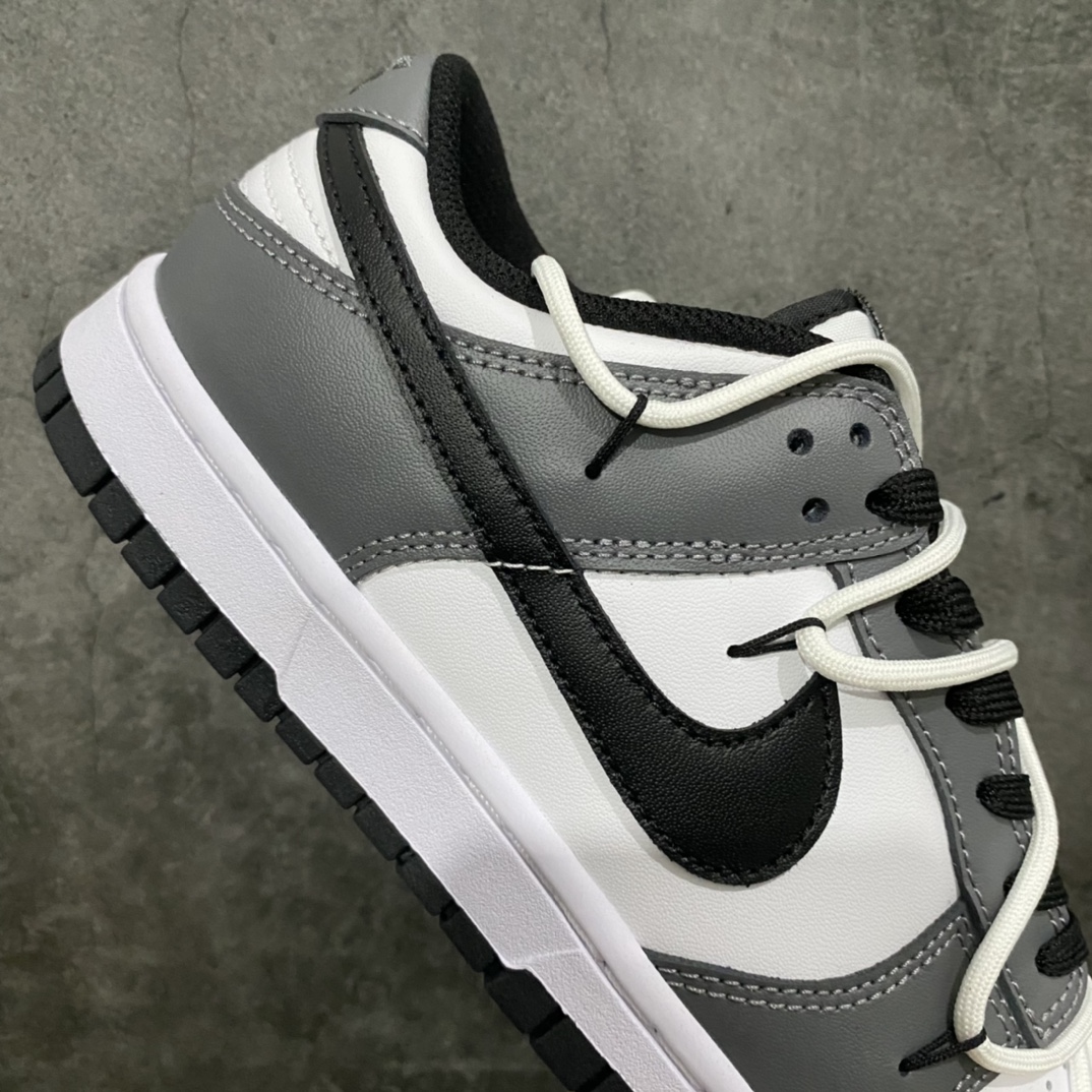 [YC Pure Original] Nike Dunk Low Deconstructed Fog Raven Black and White Gray DD1503-101