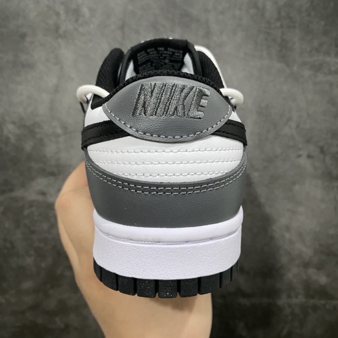 [YC Pure Original] Nike Dunk Low Deconstructed Fog Raven Black and White Gray DD1503-101