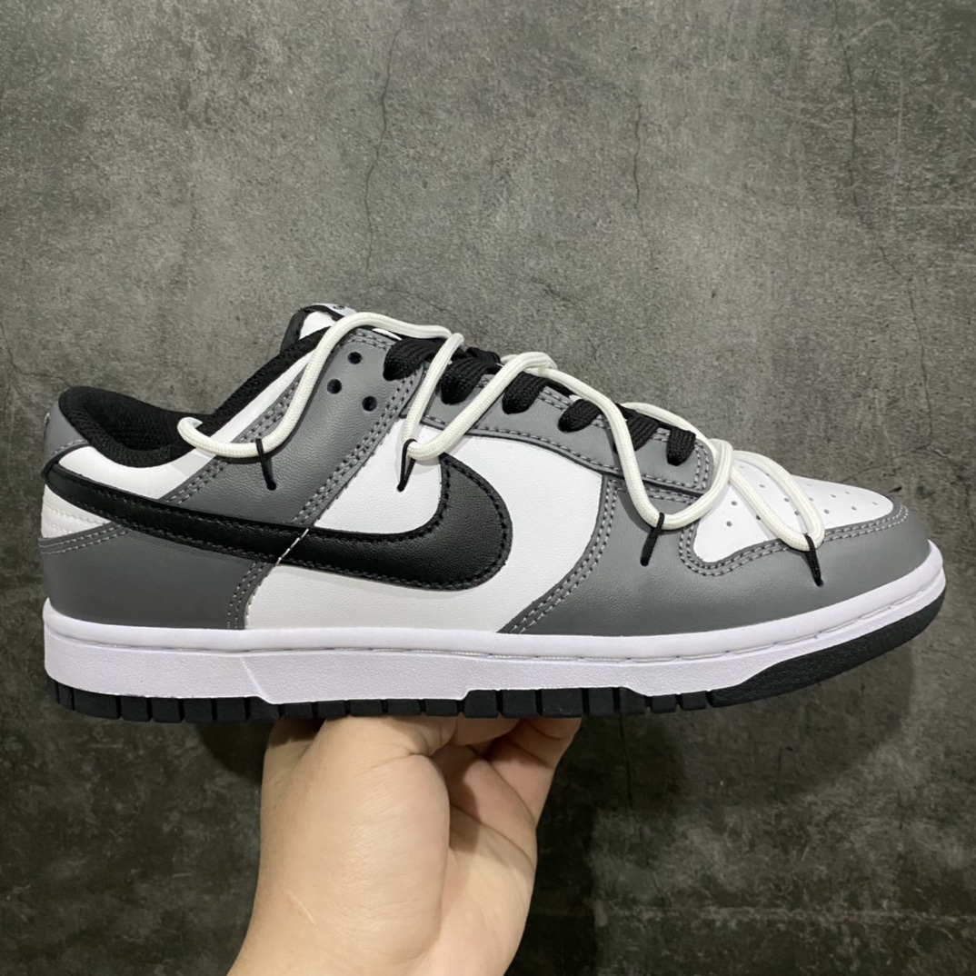 [YC Pure Original] Nike Dunk Low Deconstructed Fog Raven Black and White Gray DD1503-101