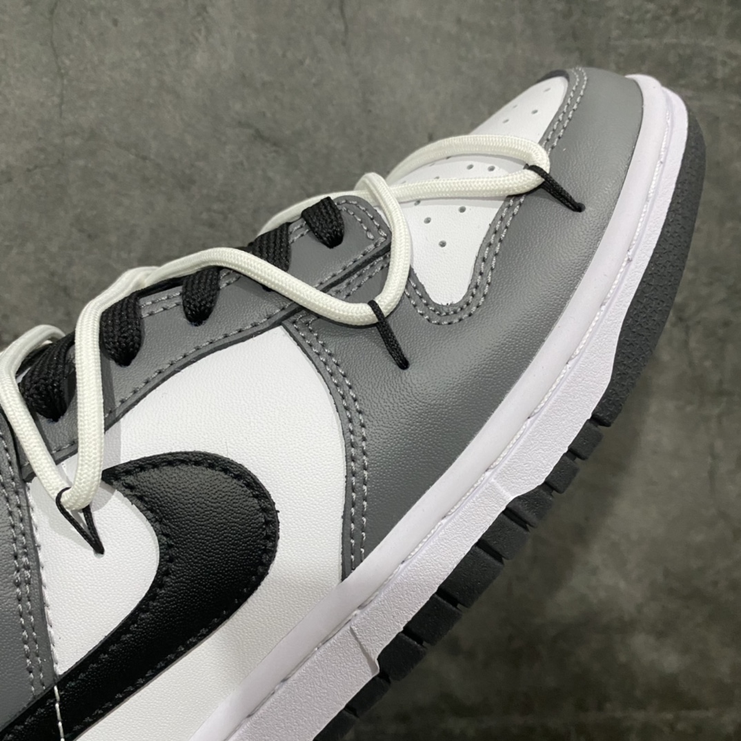 [YC Pure Original] Nike Dunk Low Deconstructed Fog Raven Black and White Gray DD1503-101