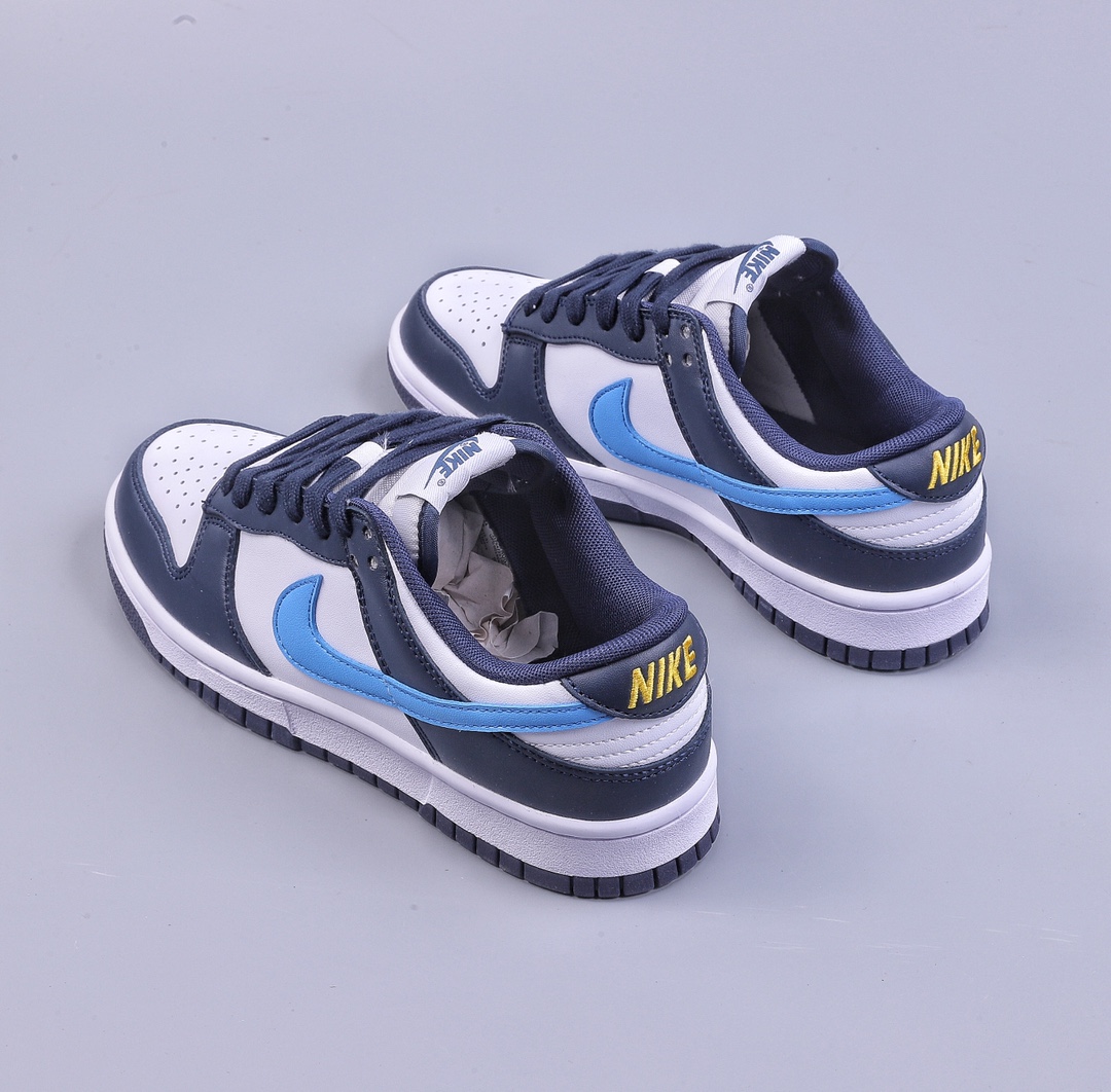 Nike Dunk Low black and white blue swoosh factory pure original quality shipment FN7800-400