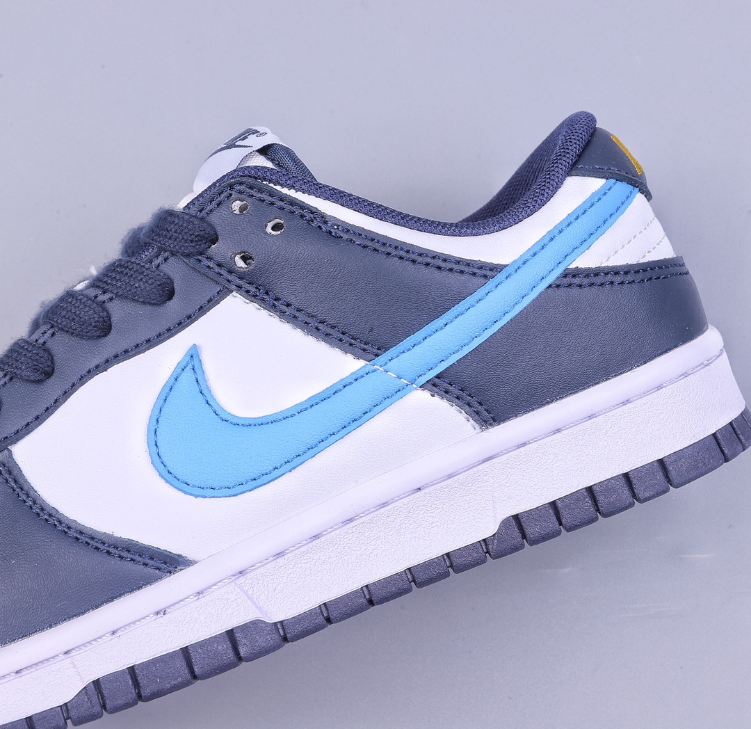 Nike Dunk Low black and white blue swoosh factory pure original quality shipment FN7800-400