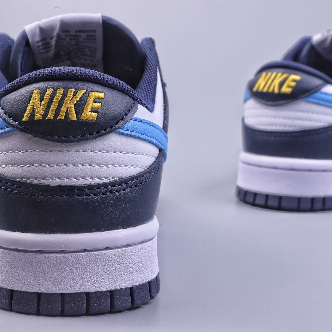 Nike Dunk Low black and white blue swoosh factory pure original quality shipment FN7800-400