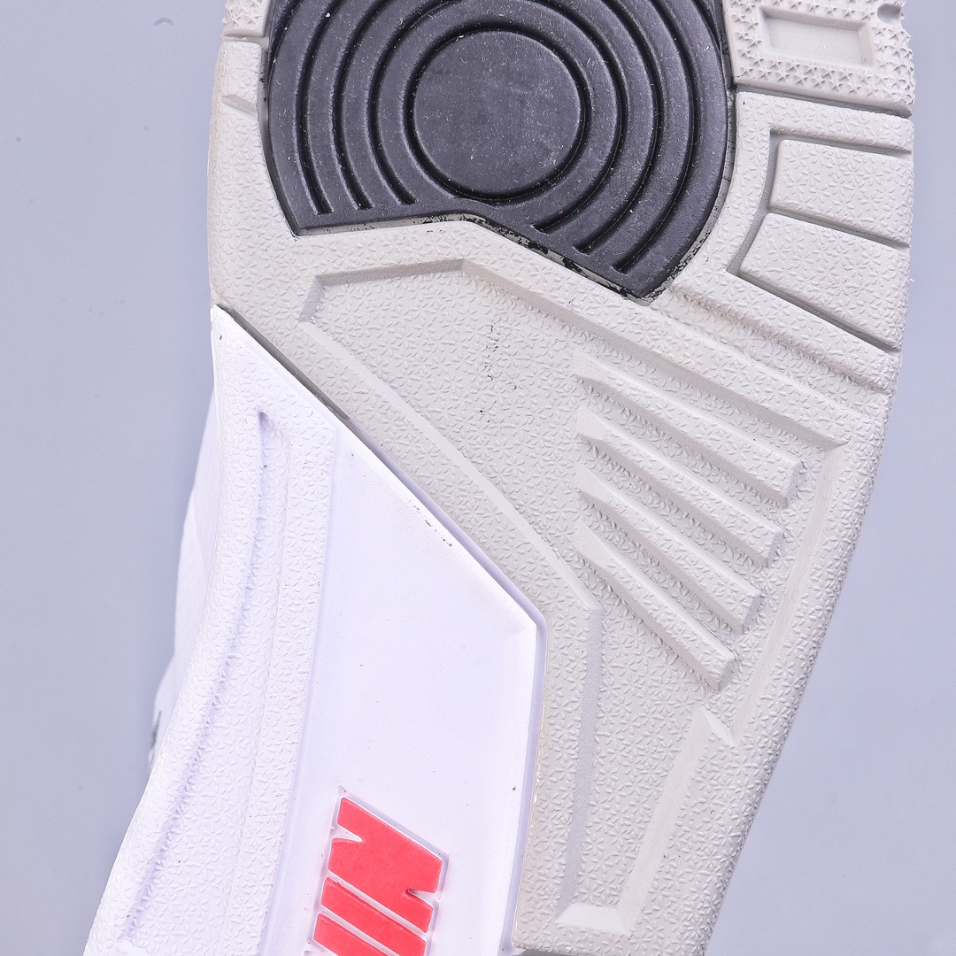 R Air Jordan 3 Retro white and red change hook CJ0939-100