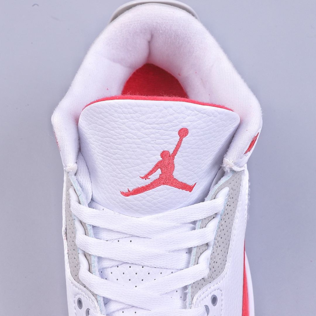 R Air Jordan 3 Retro white and red change hook CJ0939-100