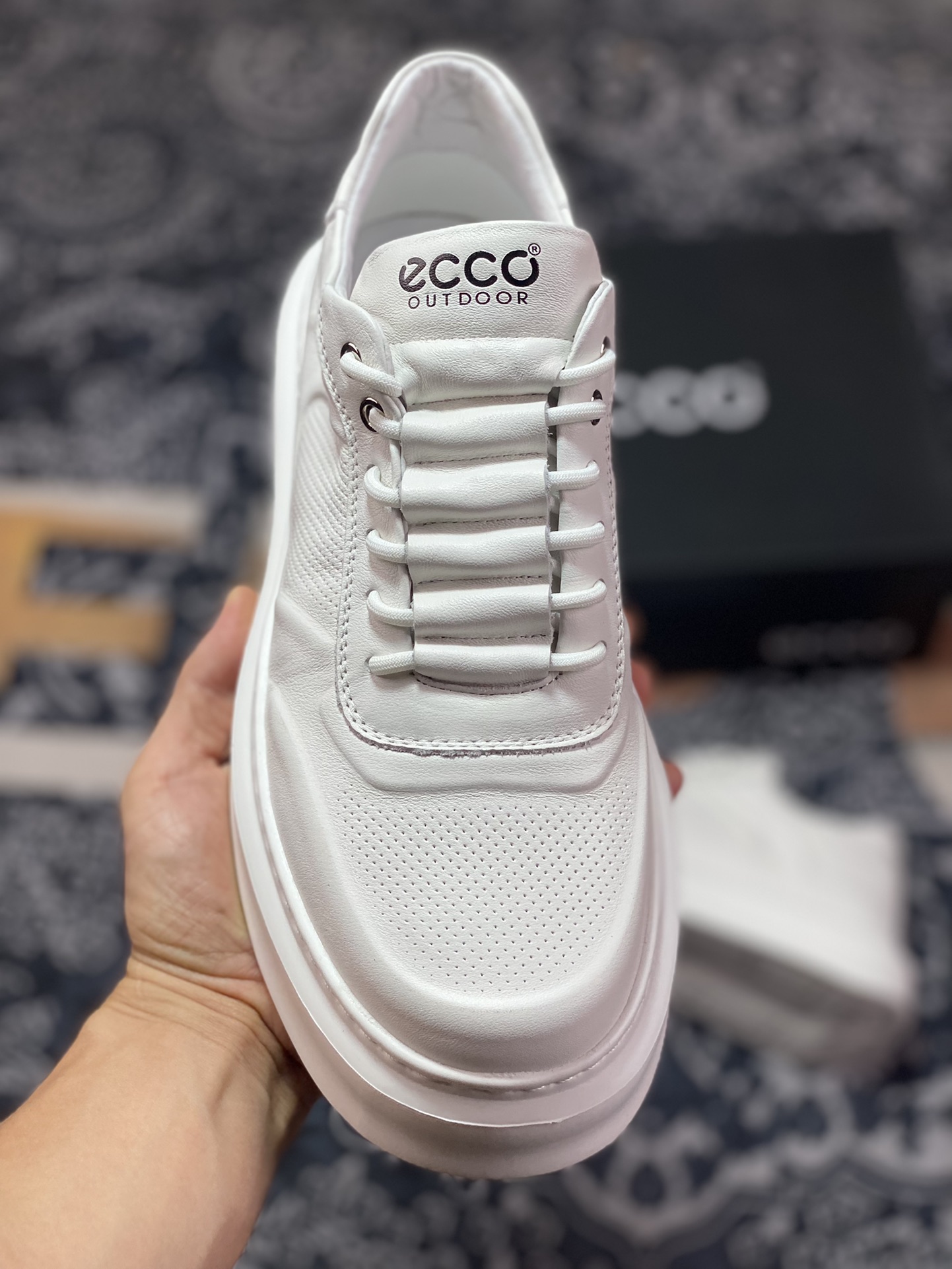 Ecco Aibu 2023 new four-season commuting casual white shoes