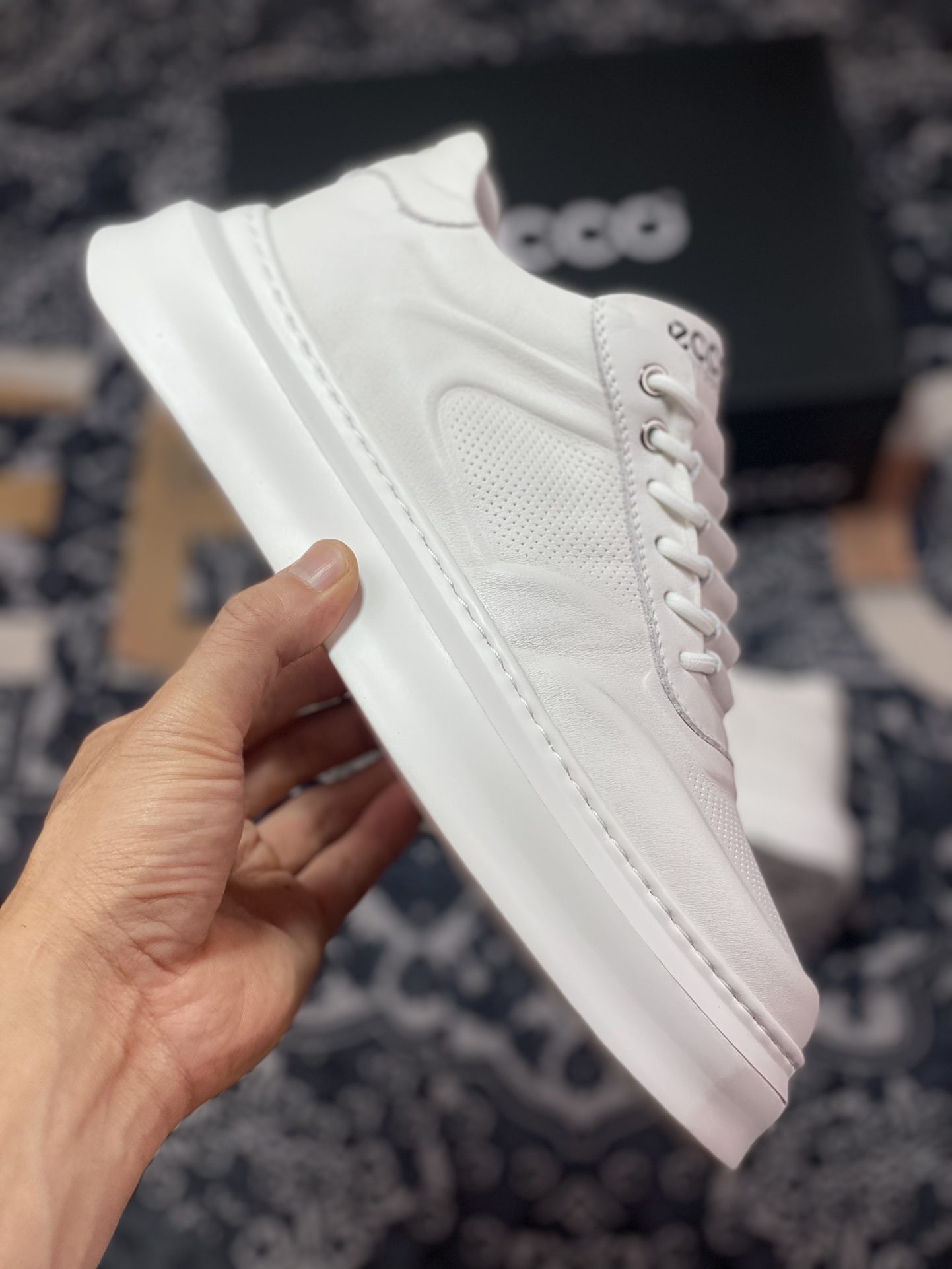 Ecco Aibu 2023 new four-season commuting casual white shoes