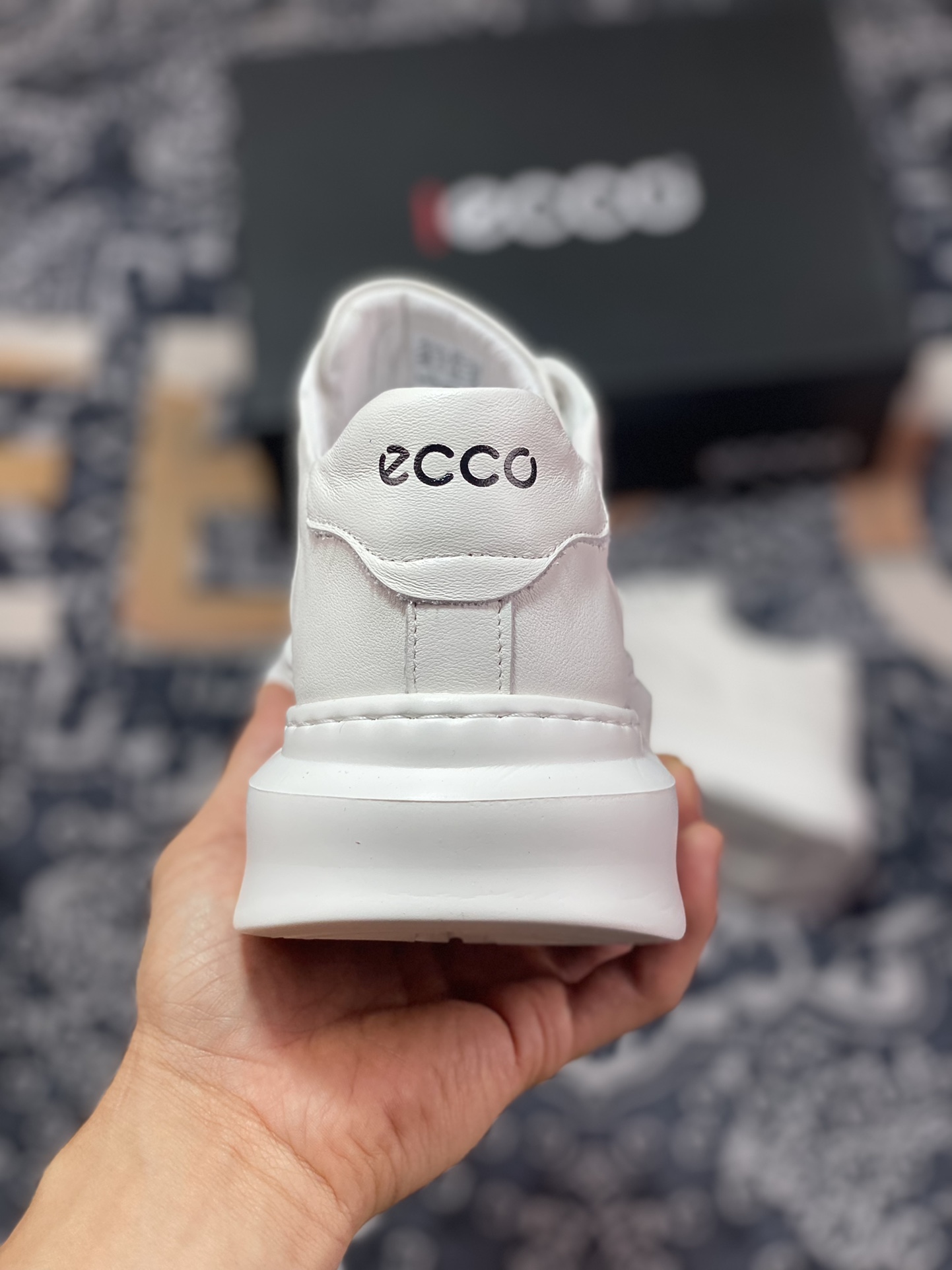 Ecco Aibu 2023 new four-season commuting casual white shoes