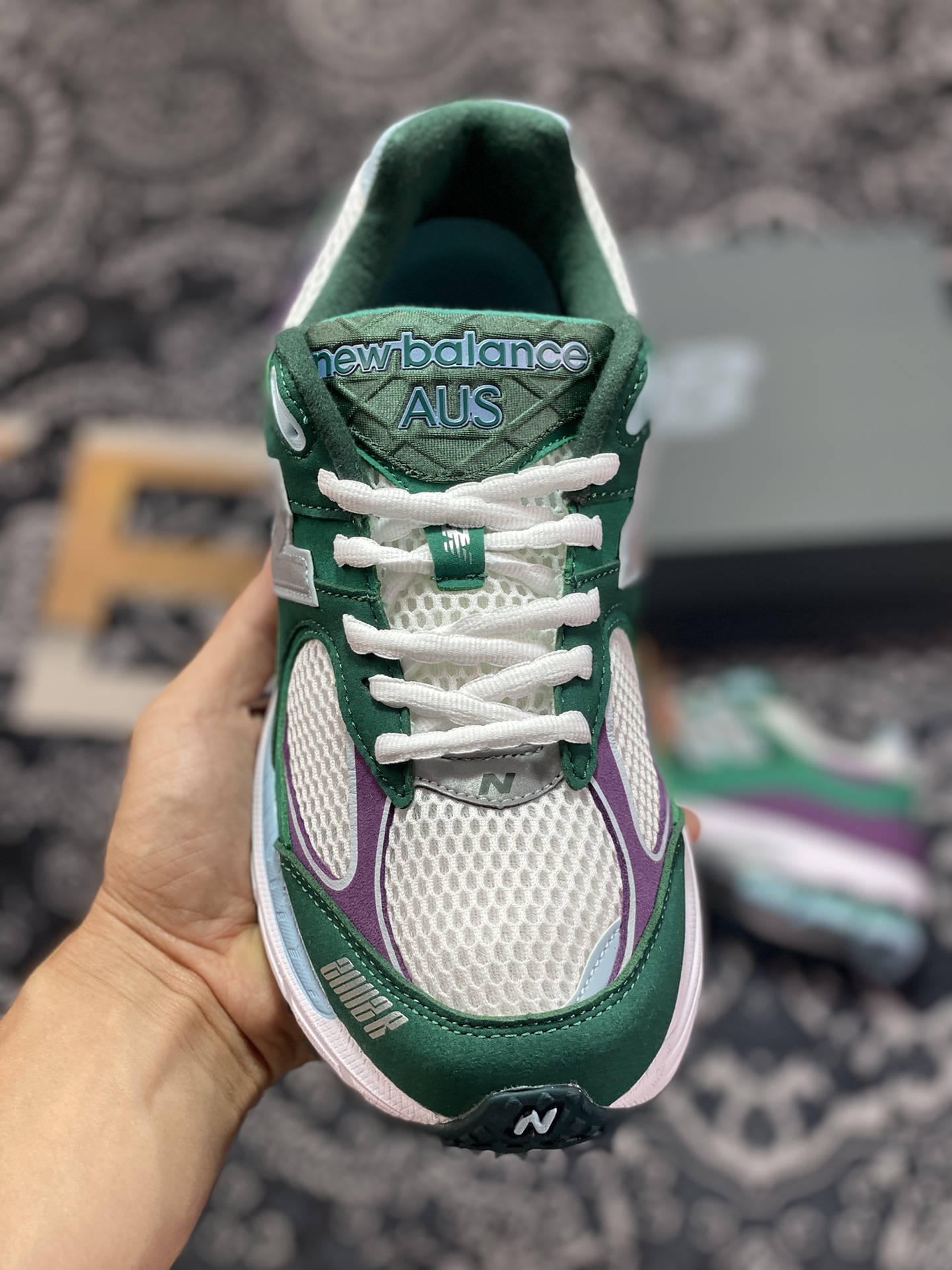 New Balance ML2002 Series Retro Dad Jogging Shoes ”Emerald Green Gray Purple” M2002RUT