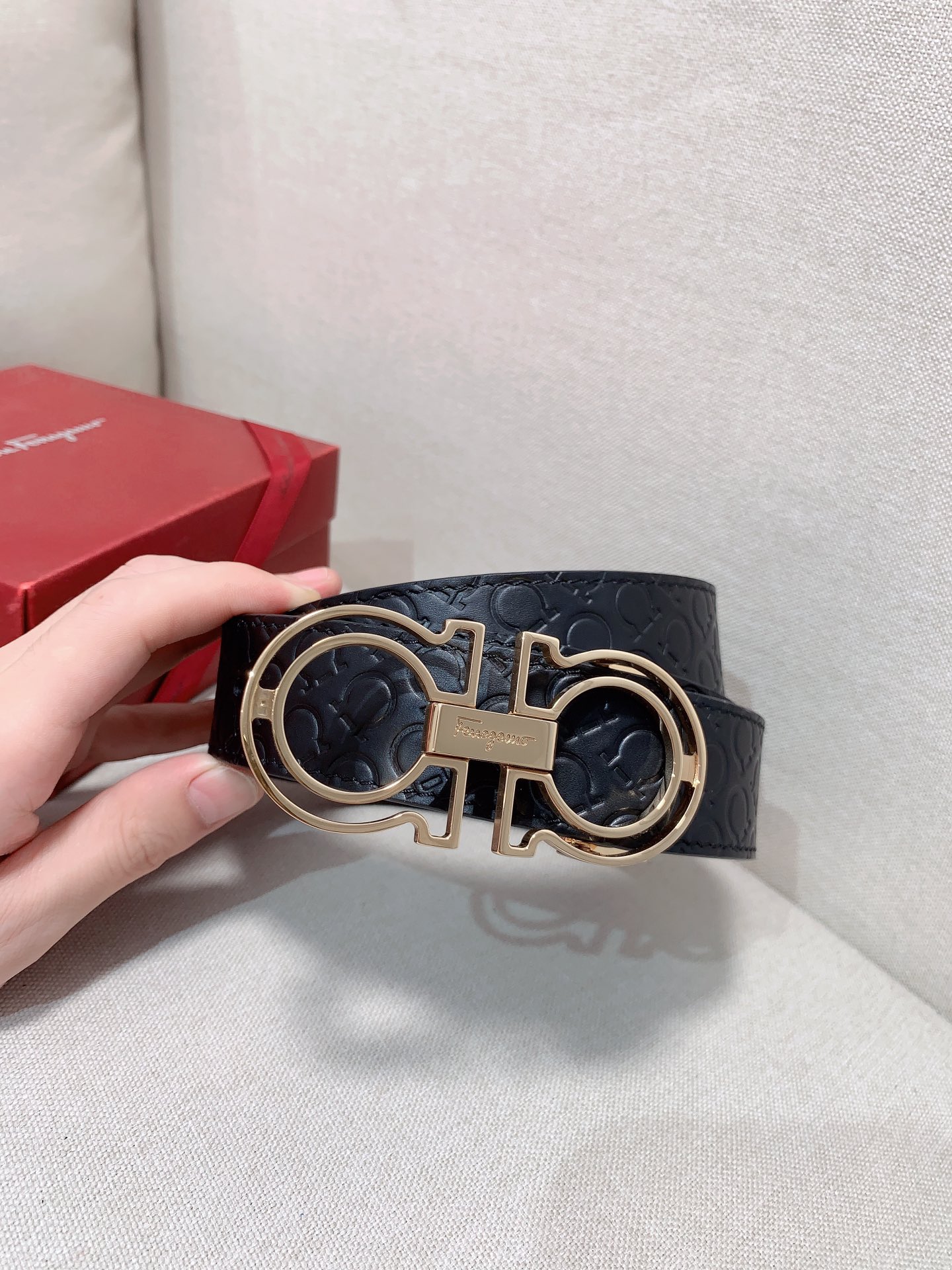 Ferragamo Haute Couture Luxury Atelier Designer Belt Tie Accessories Ref 6