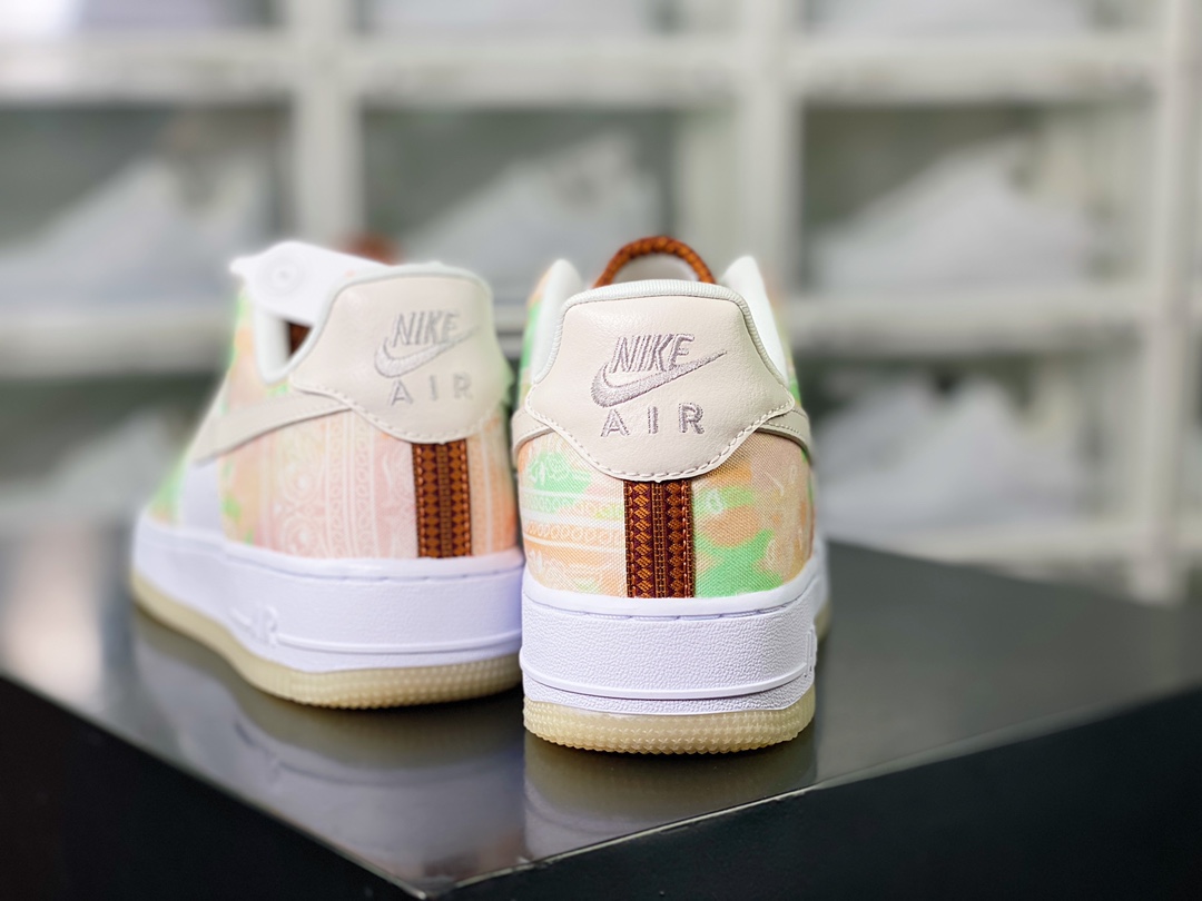 Air Force 1'07 Low LX ”Paisley Print” Air Force One sneakers ”White Colorful Tie-Dye Cashew Flower” FJ7739-101