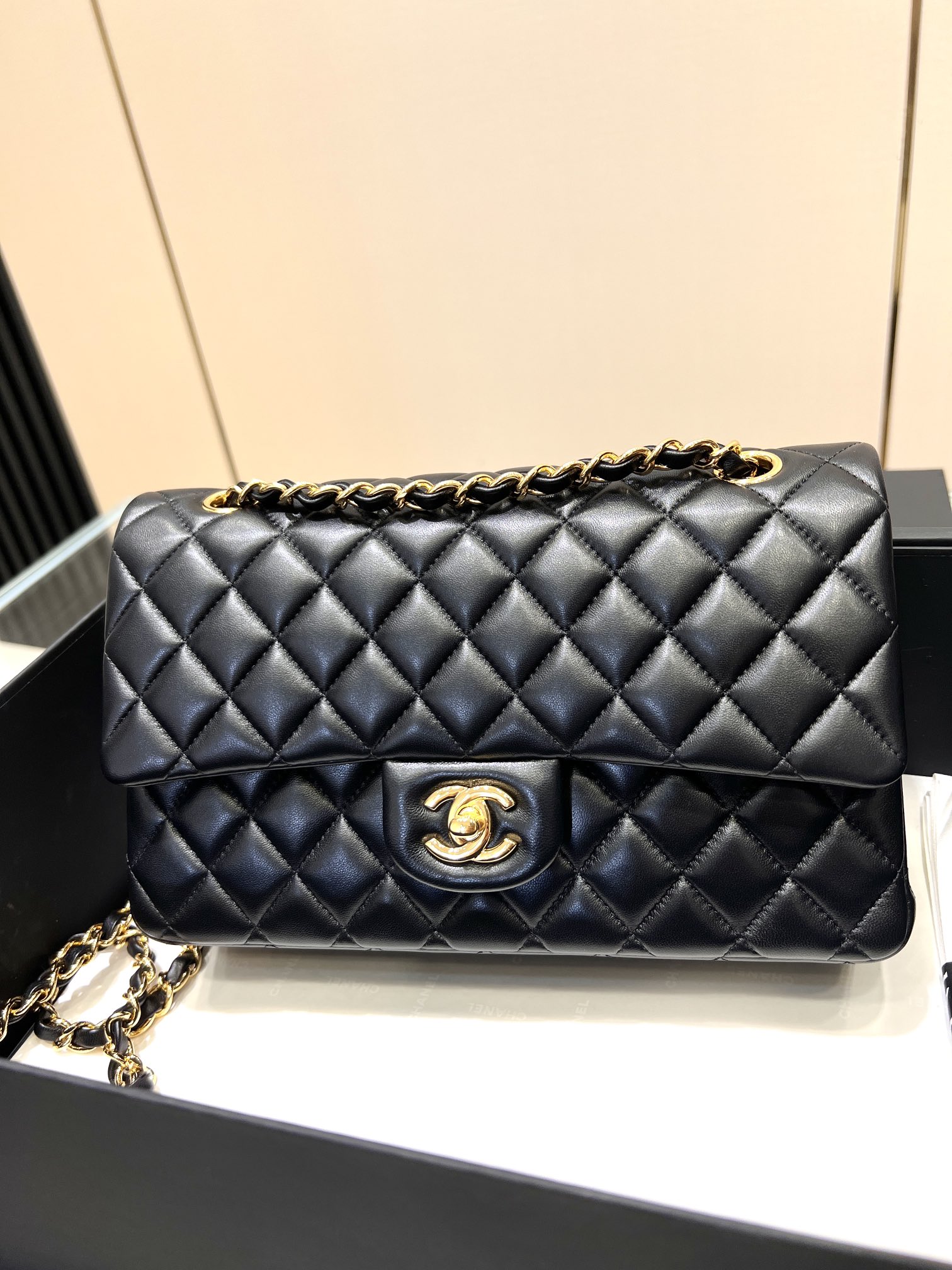 Chanel Classic Flap Bag Lambskin Leather Black 3 i1686032712 5677 2