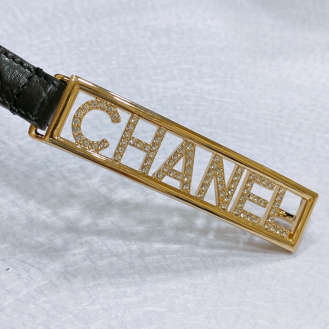 chanel春夏新款小牛皮与金色金属