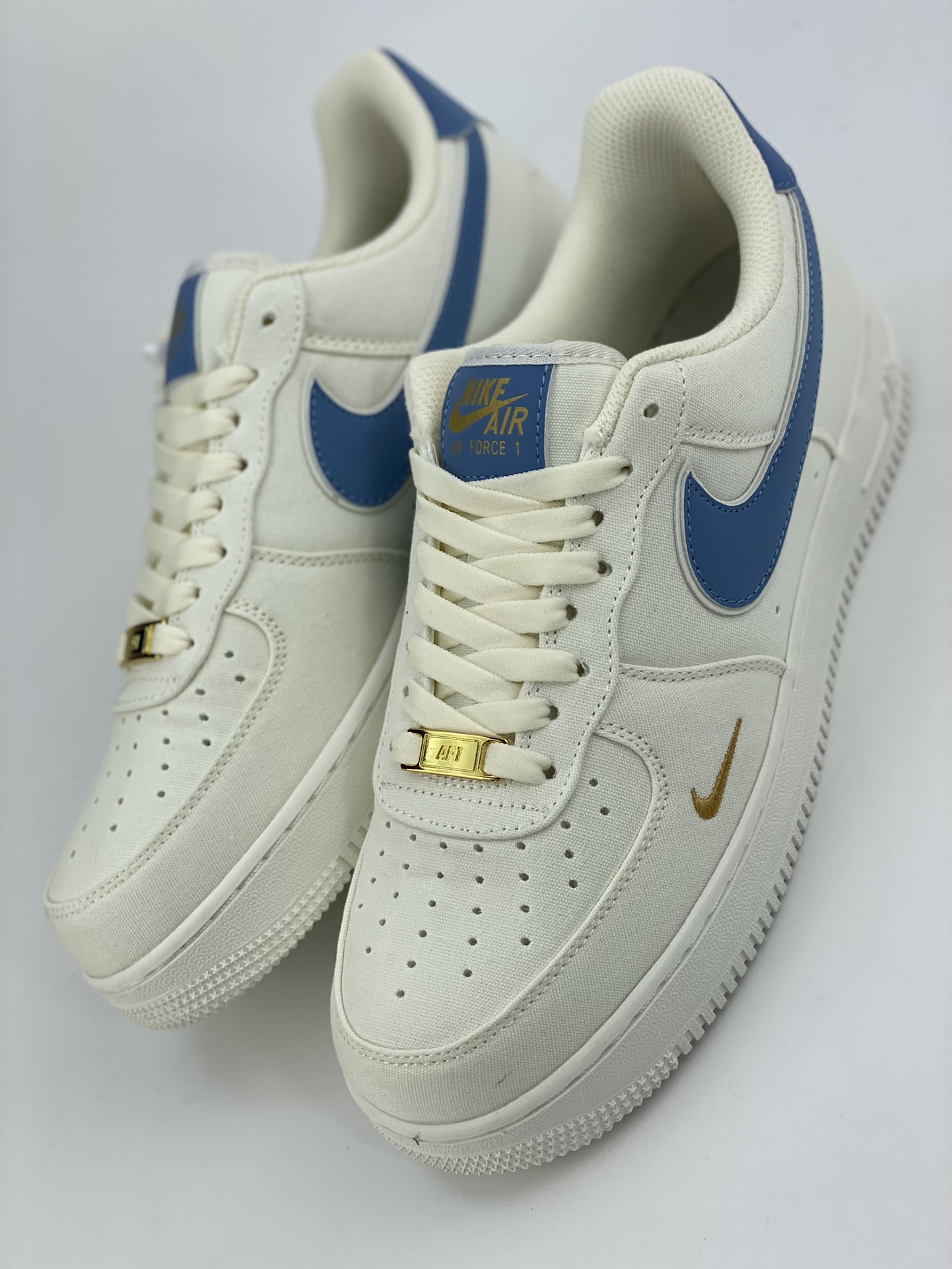 Nike Air Force 1 Low 07 canvas beige blue MN5696-209