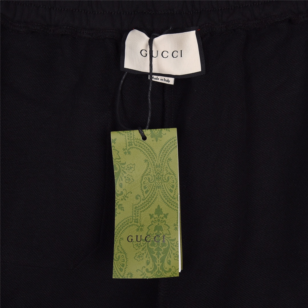 GUCCI/古驰 23ss夏季新款简约紫兰字母logo印花短裤