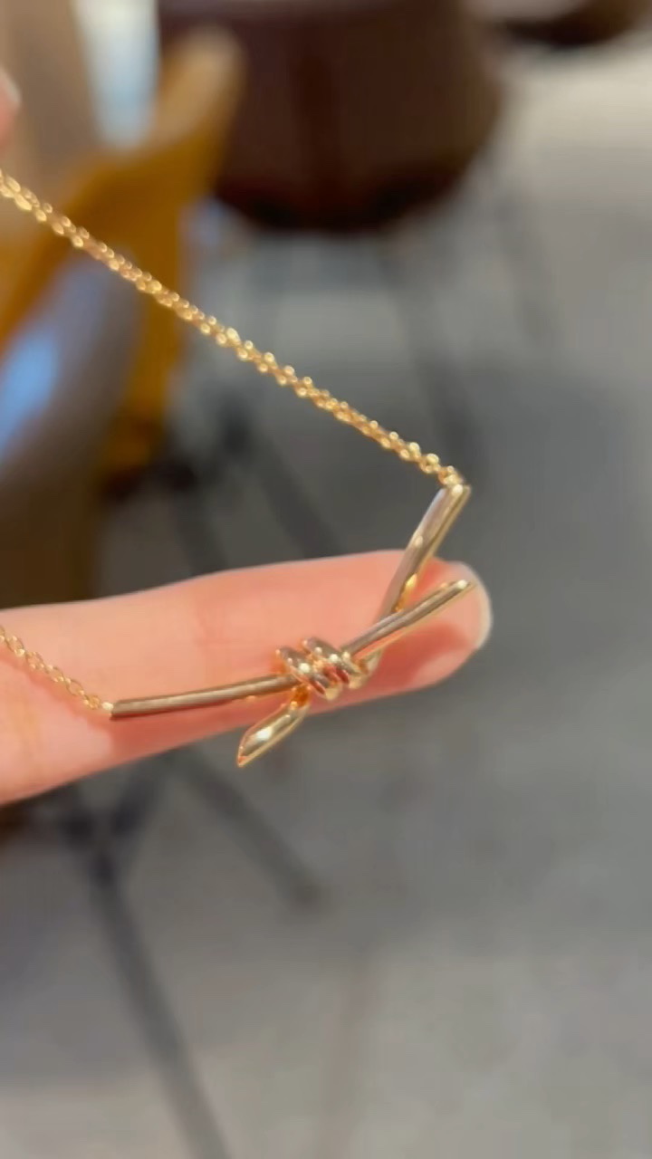 Tiffany & Co. Tiffany&Co. Knot系列绳结 锁骨项链