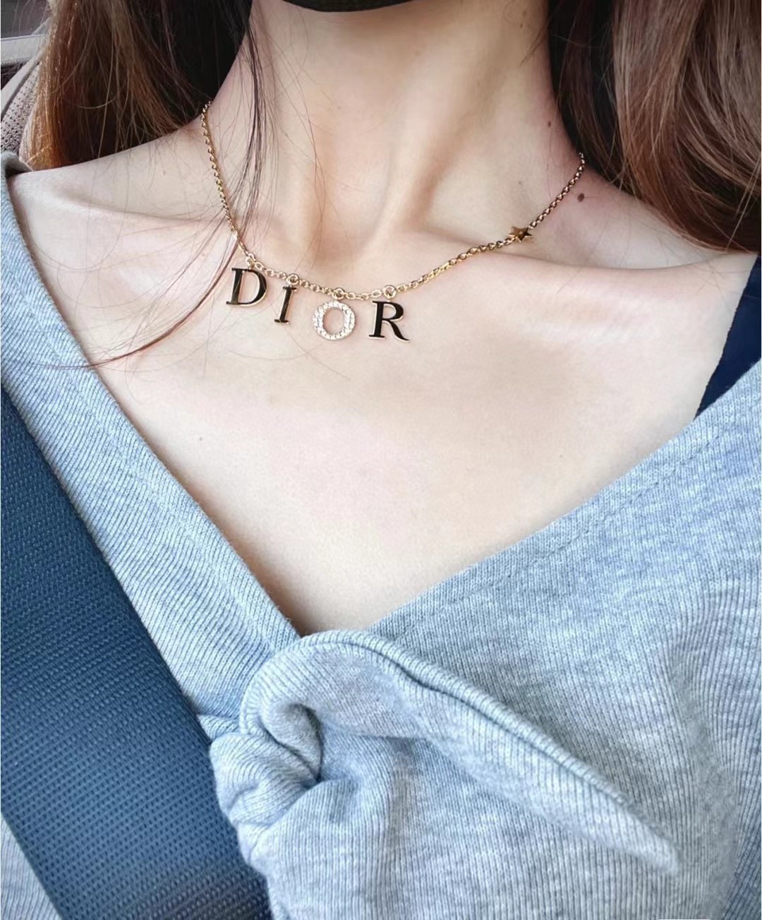 迪奥Dior流苏字母珍珠项链小红书推