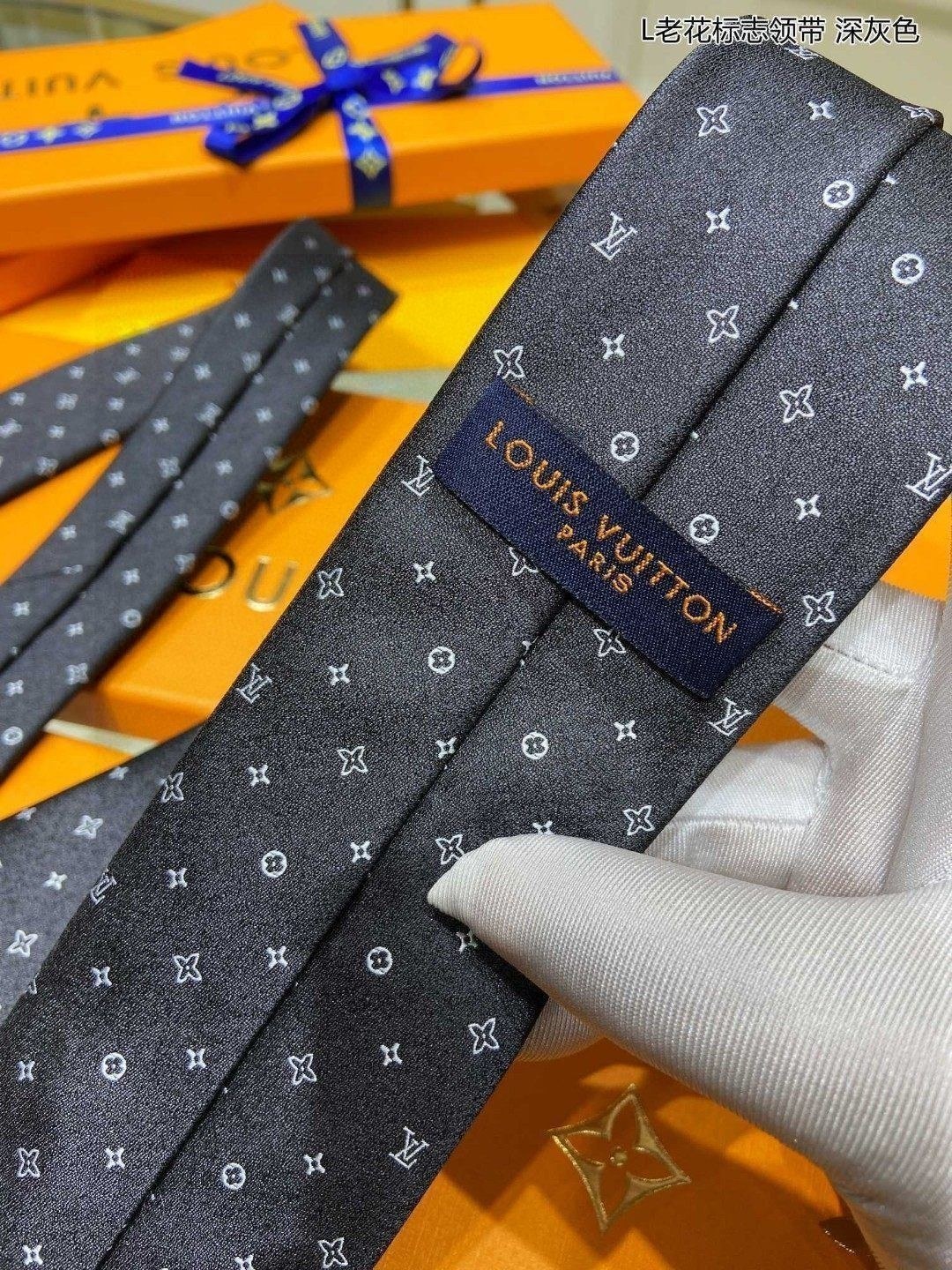 专柜同步男士领带系列L老花标志领带稀