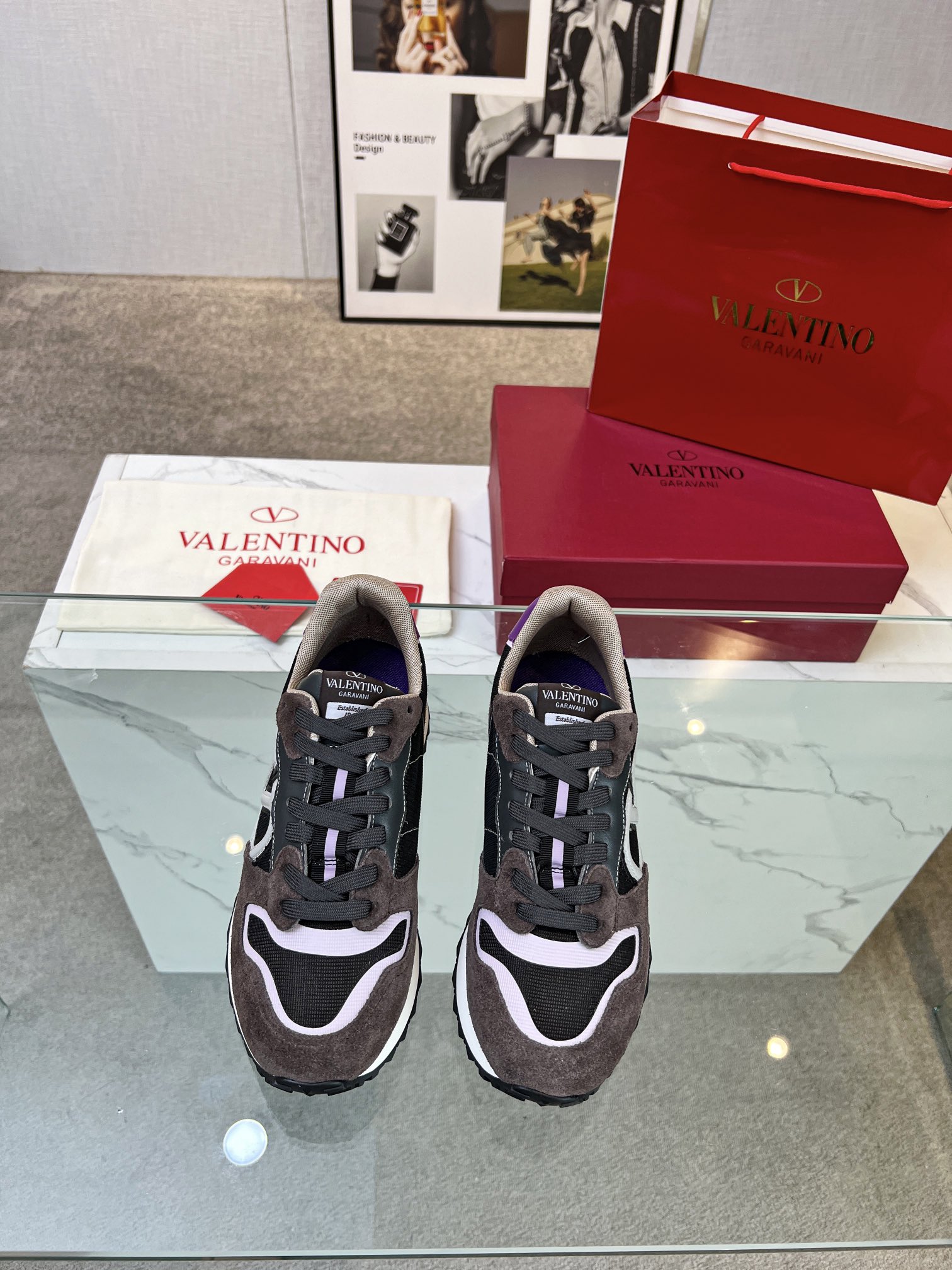 Valentino Valentino Nuevo Casual Zapatos Gump Zapatos 2023 Últimos Modelos Caminar Pareja Explosión 