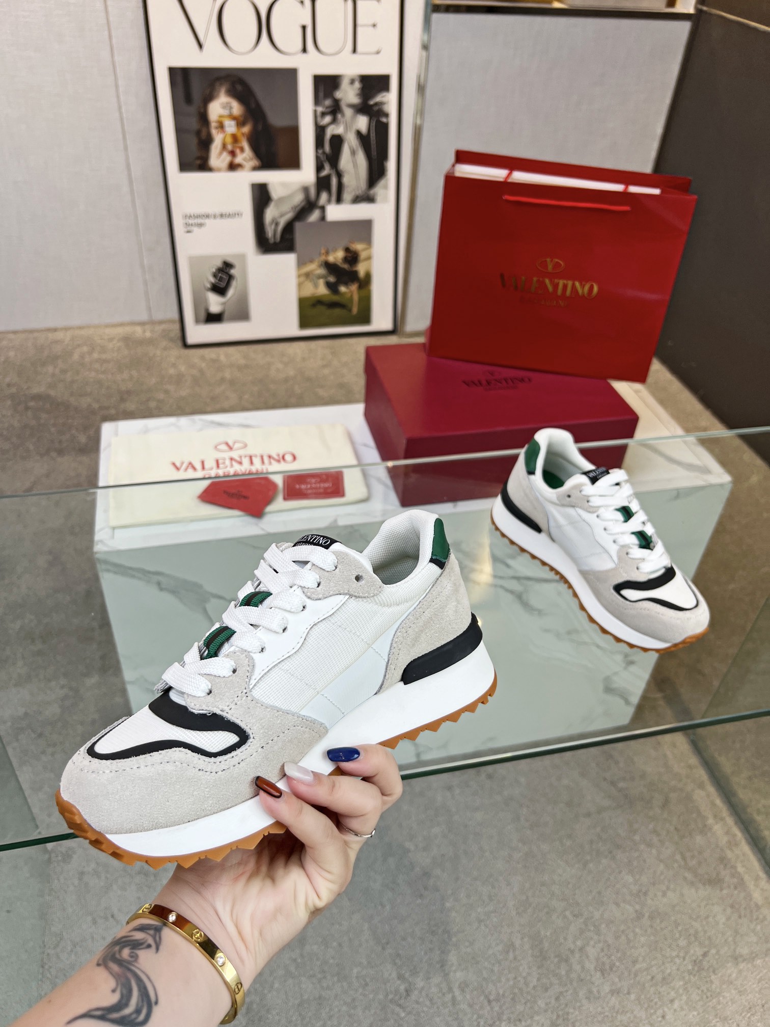 Valentino Valentino Nuevo Casual Zapatos Gump Zapatos 2023 Últimos Modelos Caminar Pareja Explosión 