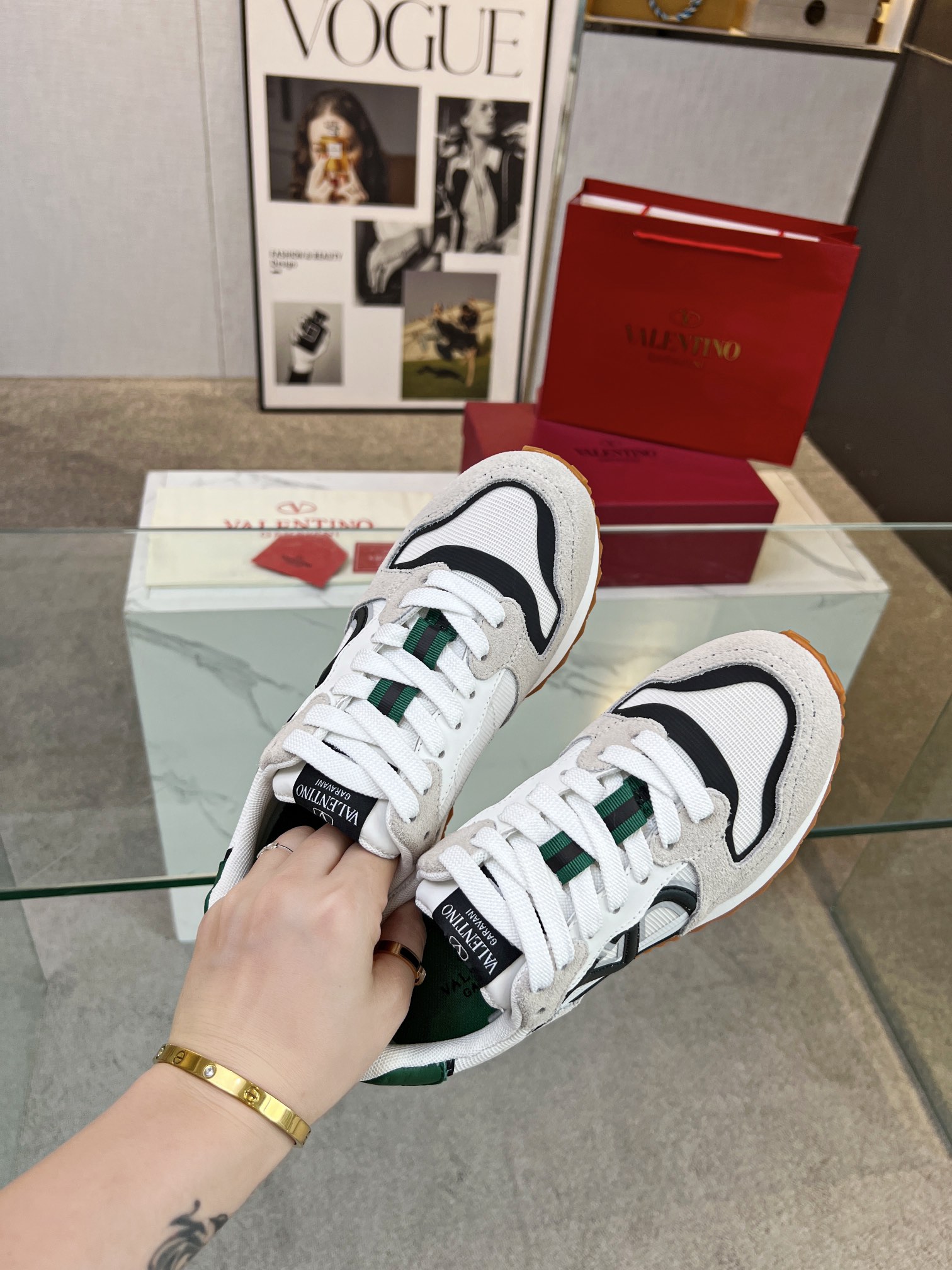 Valentino Valentino Nuevo Casual Zapatos Gump Zapatos 2023 Últimos Modelos Caminar Pareja Explosión 