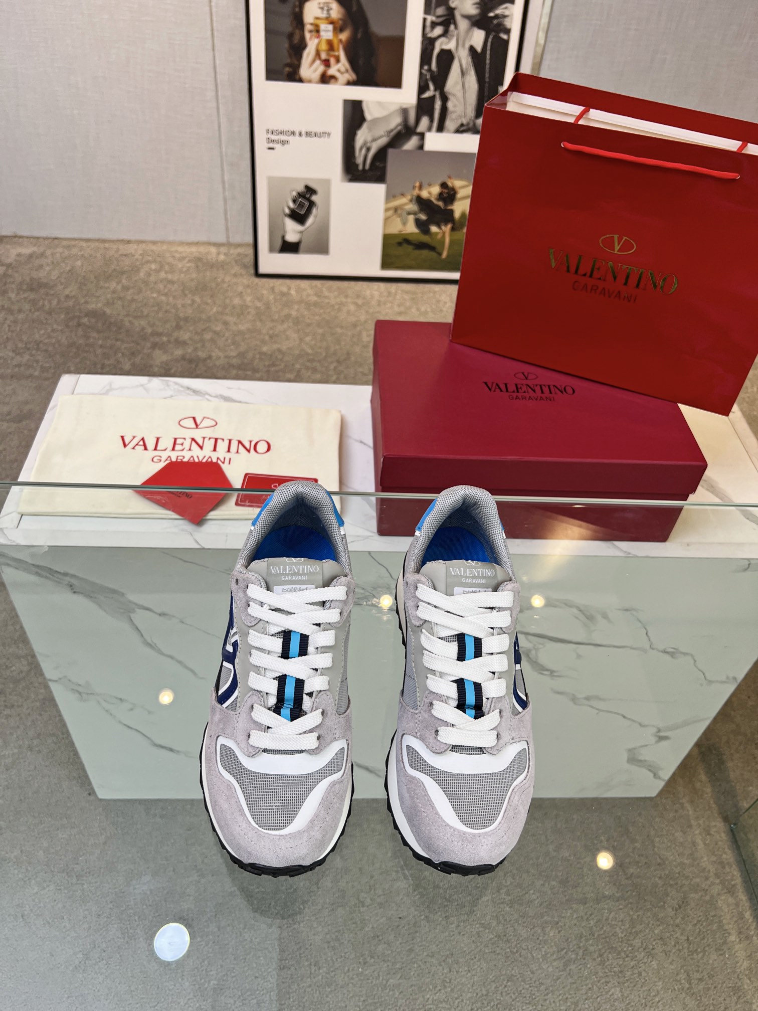 Valentino Valentino Nuevo Casual Zapatos Gump Zapatos 2023 Últimos Modelos Caminar Pareja Explosión 