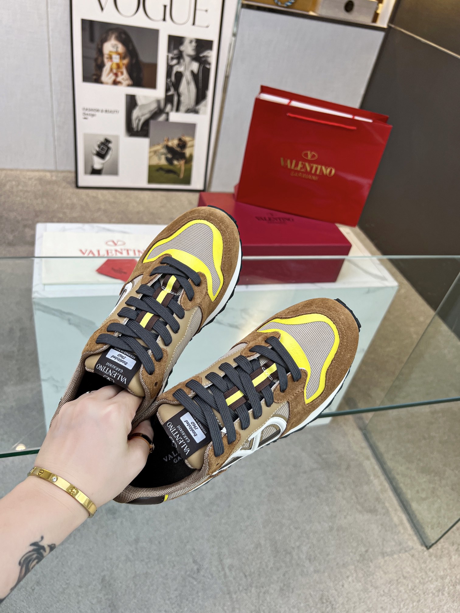 Valentino Valentino Nuevo Casual Zapatos Gump Zapatos 2023 Últimos Modelos Caminar Pareja Explosión 