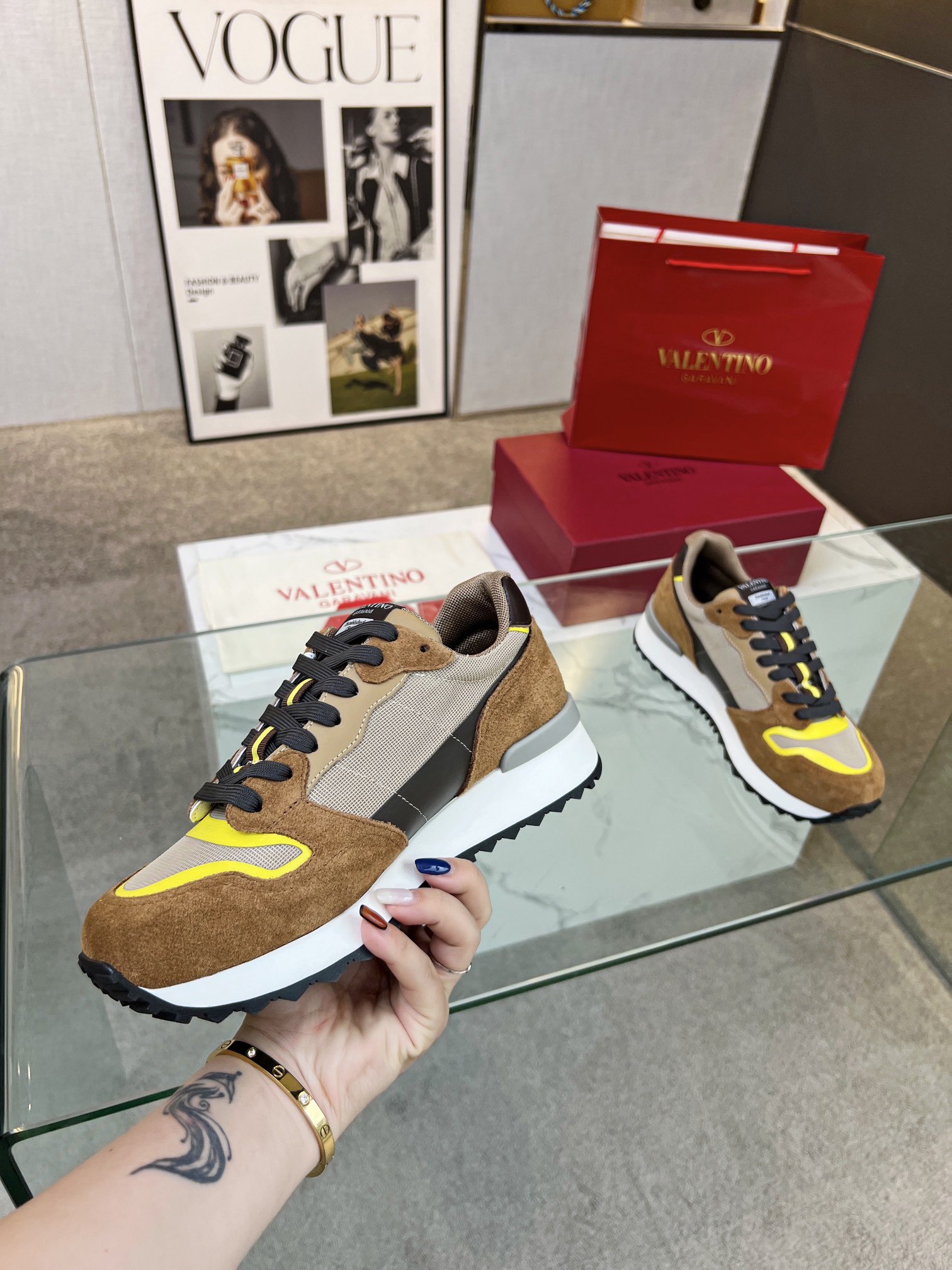 Valentino Valentino Nuevo Casual Zapatos Gump Zapatos 2023 Últimos Modelos Caminar Pareja Explosión 