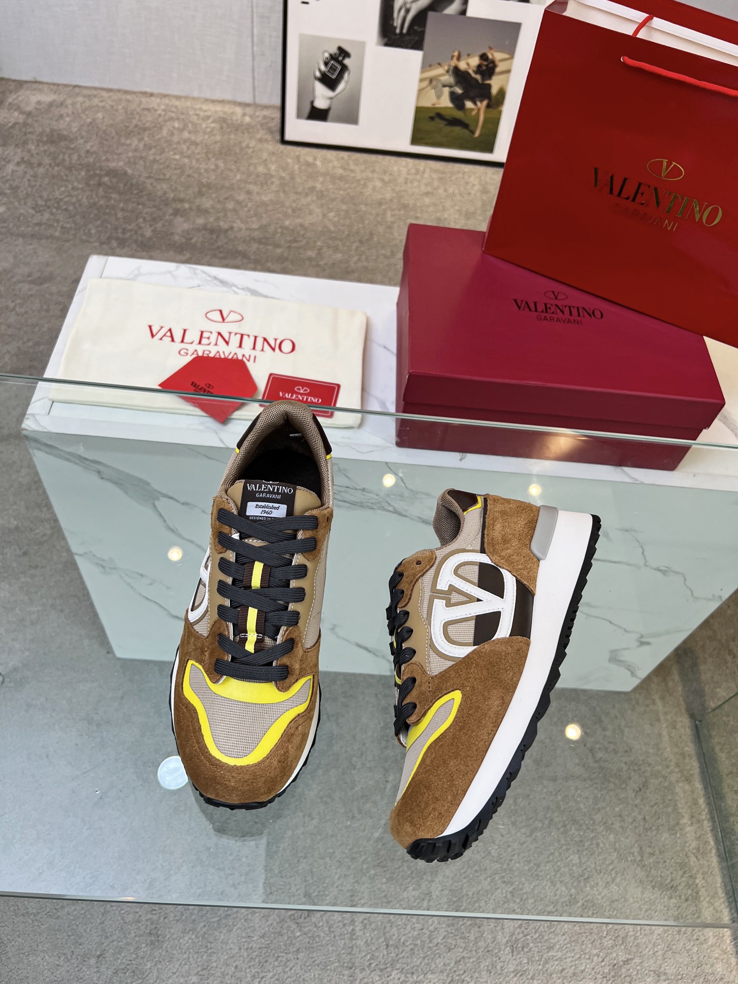 Valentino Valentino Nuevo Casual Zapatos Gump Zapatos 2023 Últimos Modelos Caminar Pareja Explosión 