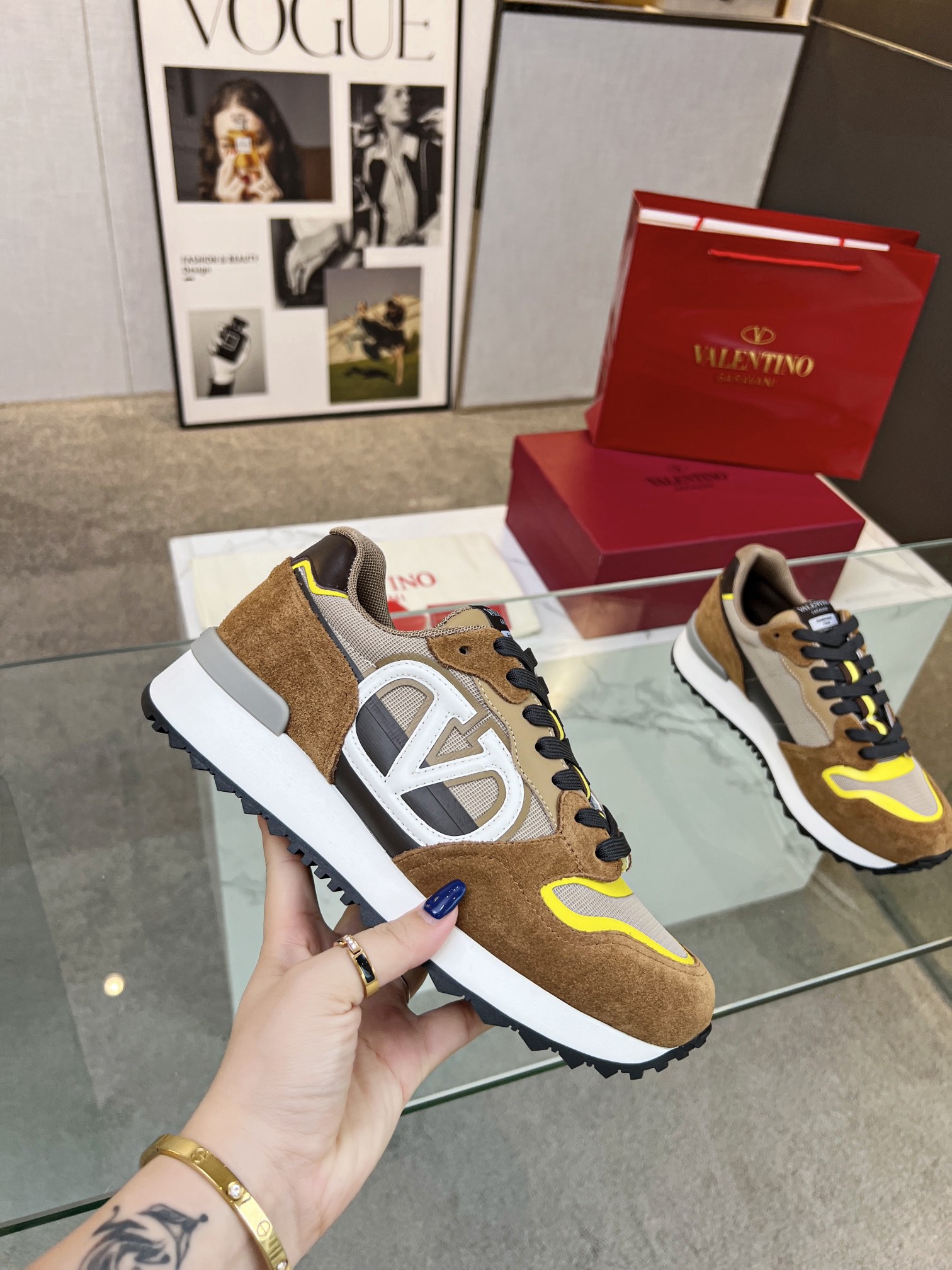 Valentino Valentino Nuevo Casual Zapatos Gump Zapatos 2023 Últimos Modelos Caminar Pareja Explosión 