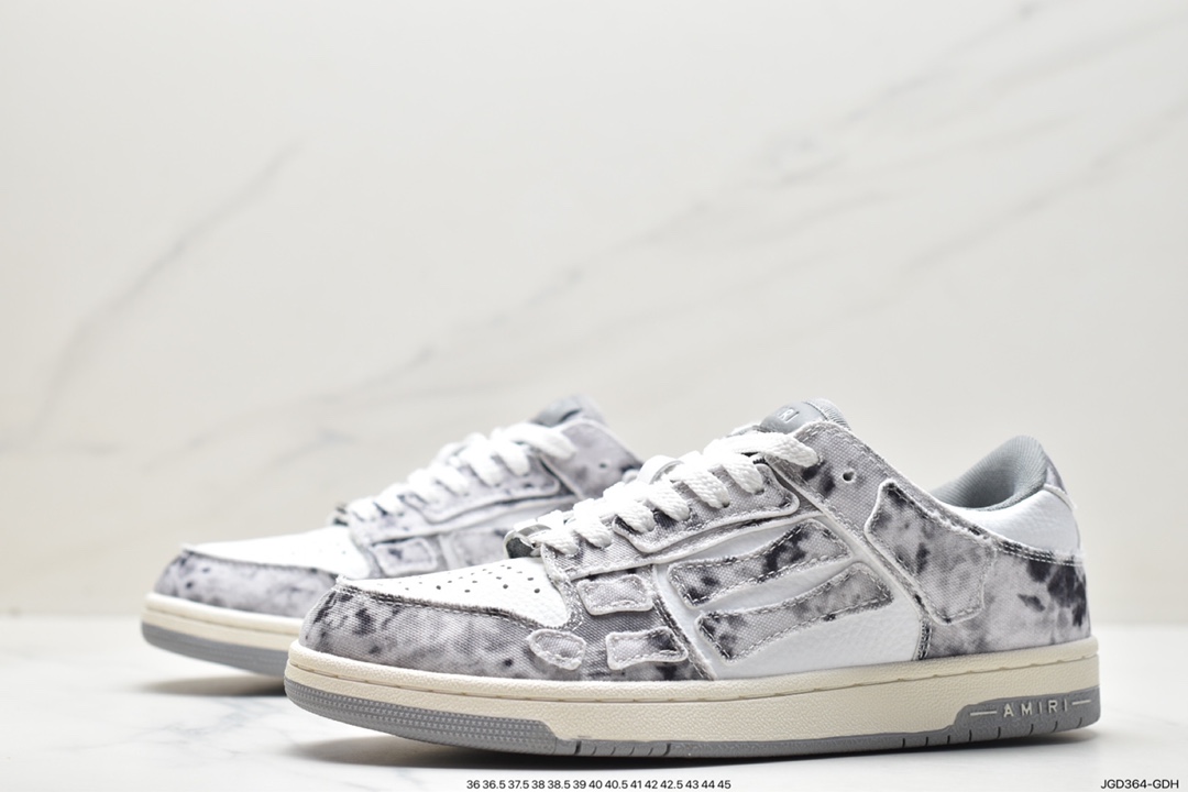 Known as the king of Los Angeles streets, the high-end luxury brand AMIRI/AMIRI Skeleton Low-Skel top Sneake skeleton series low-top sneakers