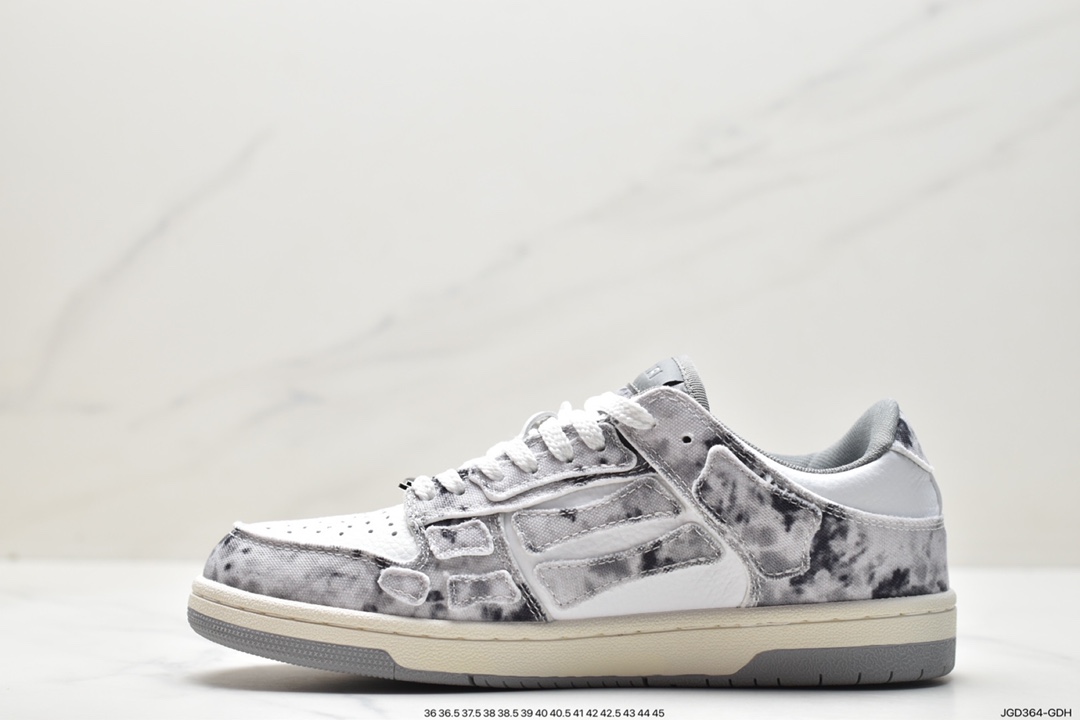 Known as the king of Los Angeles streets, the high-end luxury brand AMIRI/AMIRI Skeleton Low-Skel top Sneake skeleton series low-top sneakers