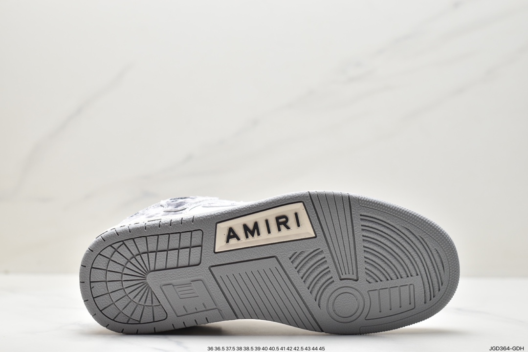 Known as the king of Los Angeles streets, the high-end luxury brand AMIRI/AMIRI Skeleton Low-Skel top Sneake skeleton series low-top sneakers