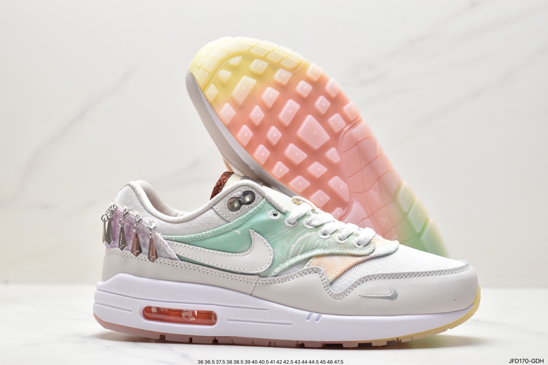 Nike Air Max 1 S replica white tie-dye retro casual running shoes FJ7734-101