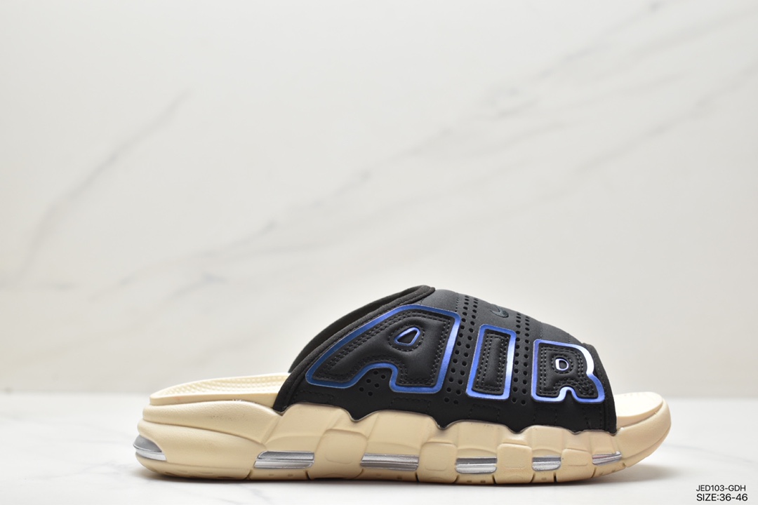 NIKE AIR MORE Uptempo Slide leather slippers FB7818-100