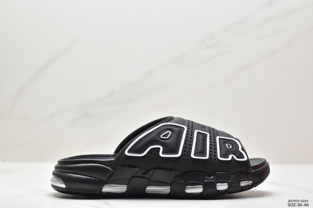 NIKE AIR MORE Uptempo Slide leather slippers FB7818-100