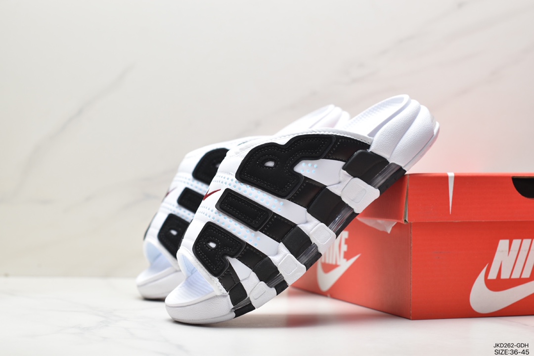 NIKE AIR MORE Uptempo Slide leather slippers FB7818-100