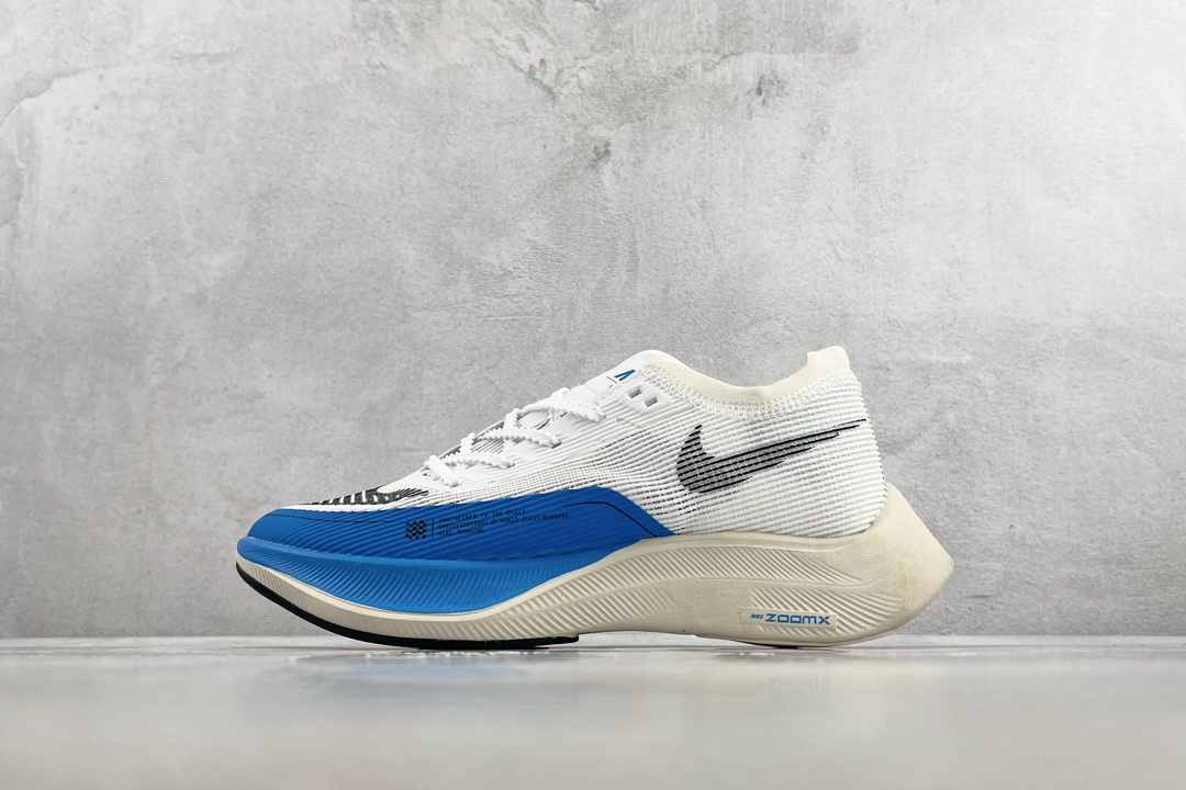 Nike Zoomx Vaporfly Next% 2 blanco y azul, número de producto: CU4111 102, tallas: 36 36.5 37.5 38 38.5 39 40…