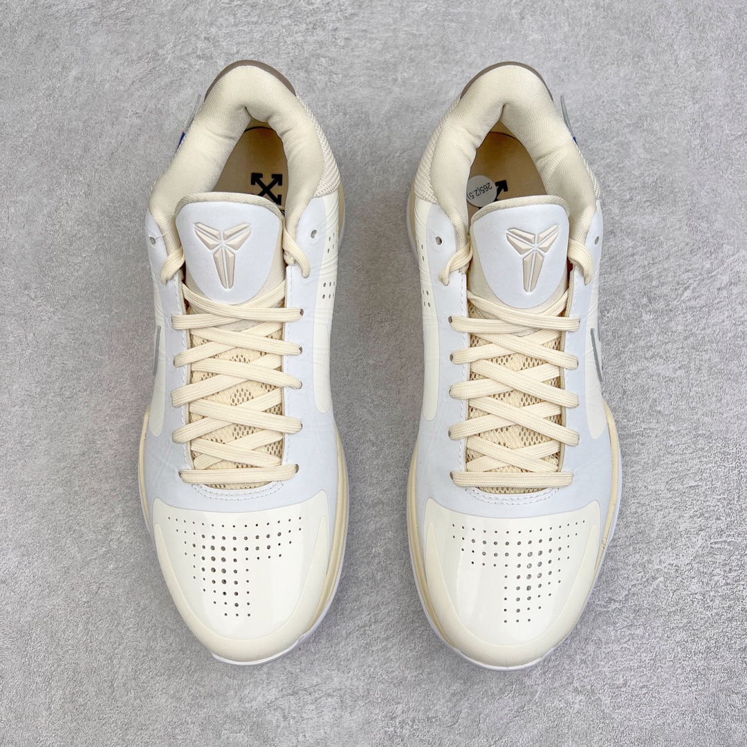 图片[2]-💰400 ＃S2纯原 科比复刻天花板nOff White x NK Zoom Kobe ZK5 科比5代 OW客制联名 DB4796-101 Zoom Turbo气垫➕后掌EVA缓震 实战配置直接拉满 原楦纸板开发 鞋身流线型、后跟塑形 区分土肥圆 原档数据3D打印 鞋面细节匹配原版 全身鞋材卡料色独家定制 唯一正确喷漆SWOOSH NK专利Flyknit飞线科技，给予鞋身足够抗扭矩力 真实底模最大48.5 实战利器 专供海外市场 Size：40 40.5 41 42 42.5 43 44 44.5 45 46 47.5 48.5n（脚宽、脚胖 建议买大半码） 编码：by4936070-运动鞋