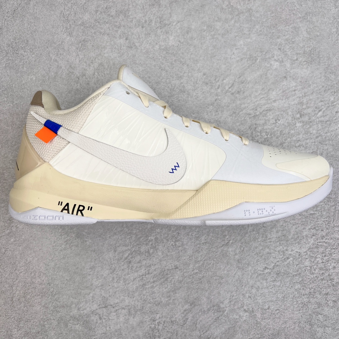 💰400 ＃S2纯原 科比复刻天花板nOff White x NK Zoom Kobe ZK5 科比5代 OW客制联名 DB4796-101 Zoom Turbo气垫➕后掌EVA缓震 实战配置直接拉满 原楦纸板开发 鞋身流线型、后跟塑形 区分土肥圆 原档数据3D打印 鞋面细节匹配原版 全身鞋材卡料色独家定制 唯一正确喷漆SWOOSH NK专利Flyknit飞线科技，给予鞋身足够抗扭矩力 真实底模最大48.5 实战利器 专供海外市场 Size：40 40.5 41 42 42.5 43 44 44.5 45 46 47.5 48.5n（脚宽、脚胖 建议买大半码） 编码：by4936070-运动鞋