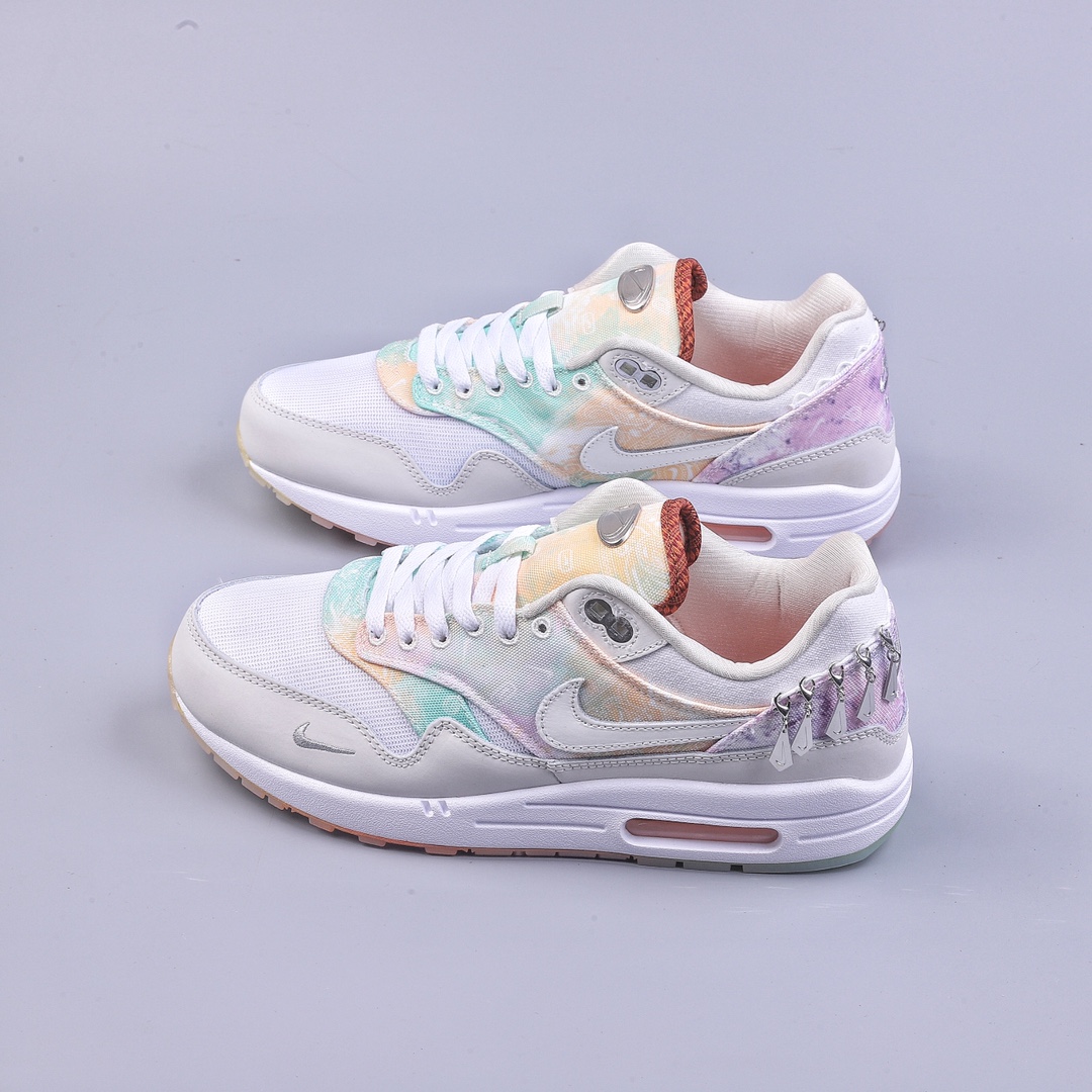 Nike Air Max 1 S replica white tie-dye retro casual running shoes FJ7734-101