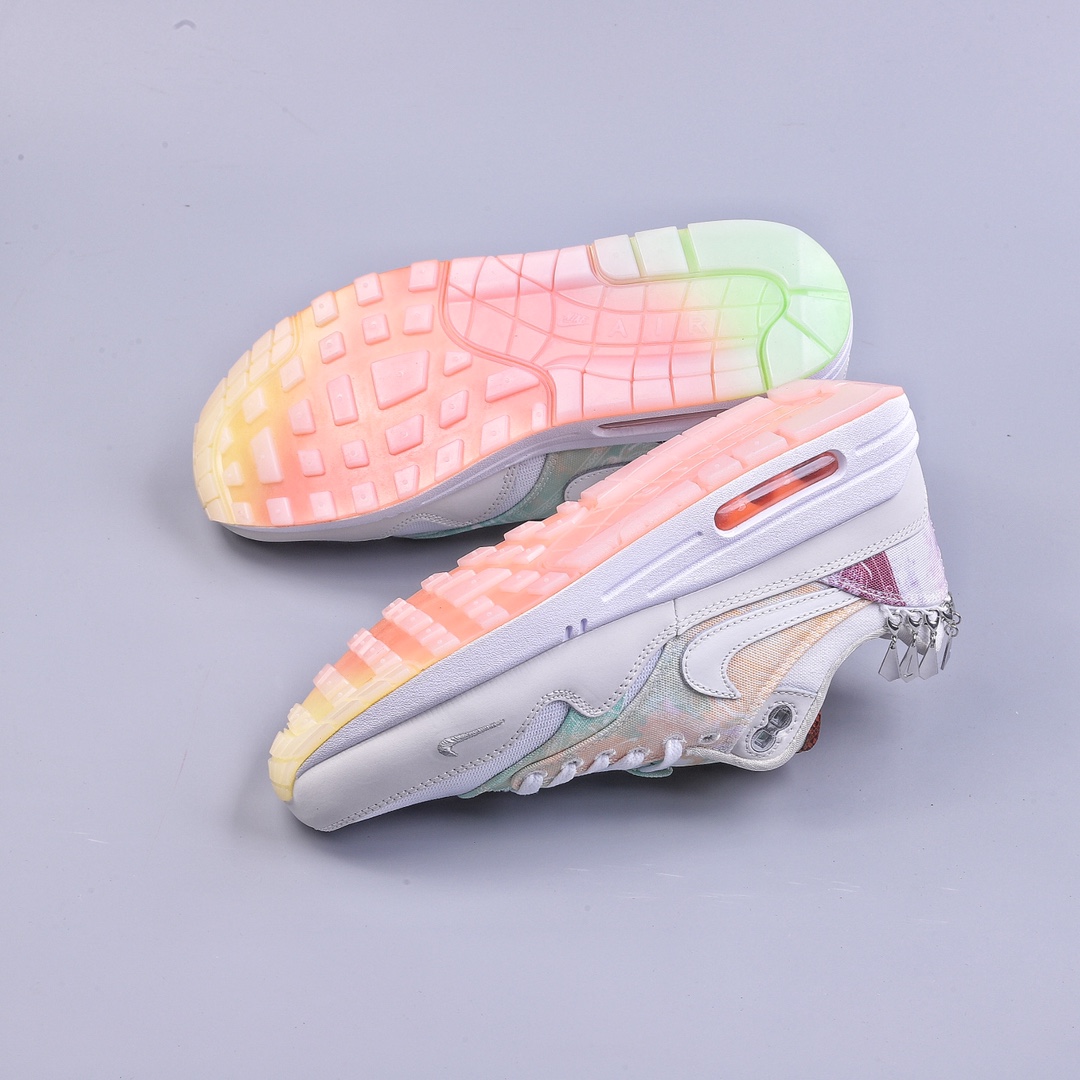 Nike Air Max 1 S replica white tie-dye retro casual running shoes FJ7734-101